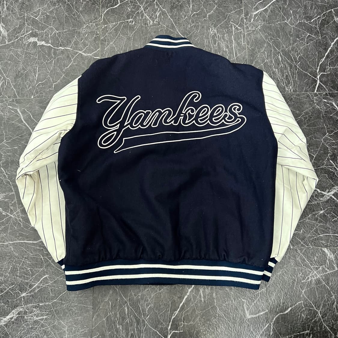 제프 해밀턴 90s 뉴욕 양키즈 리버시블 바시티 자켓 상품이미지5