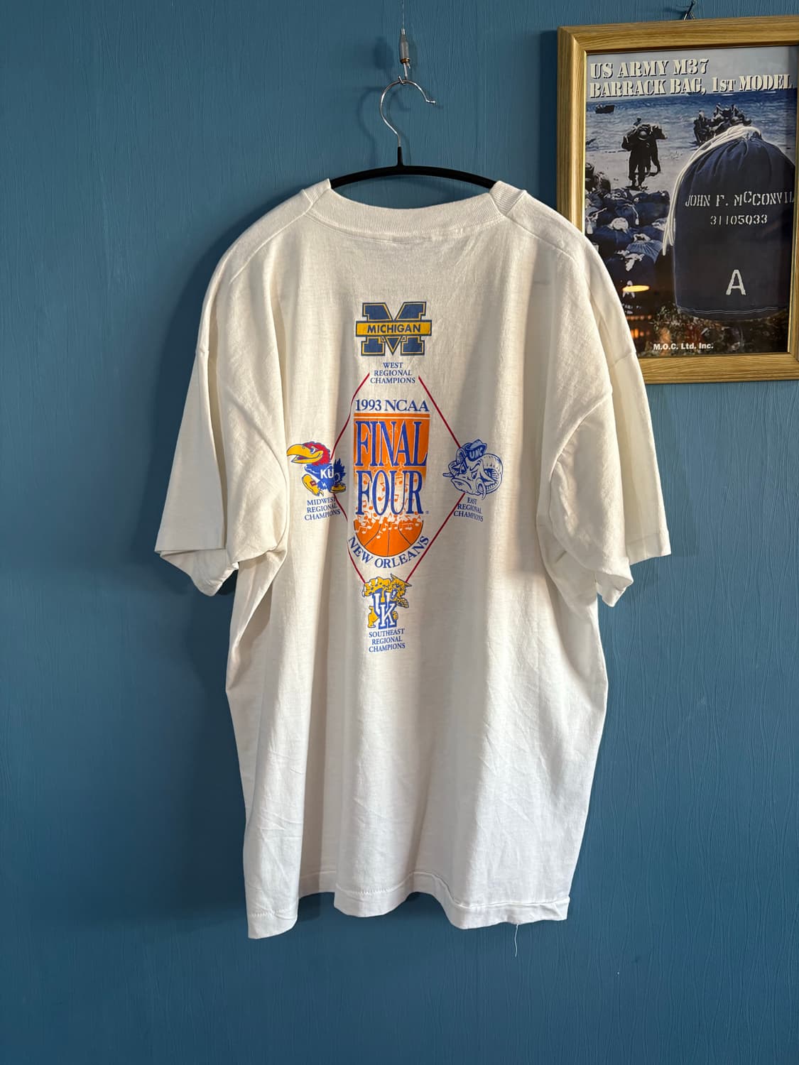 90’s NCAA Final Four Single stich T-Shir 상품이미지8