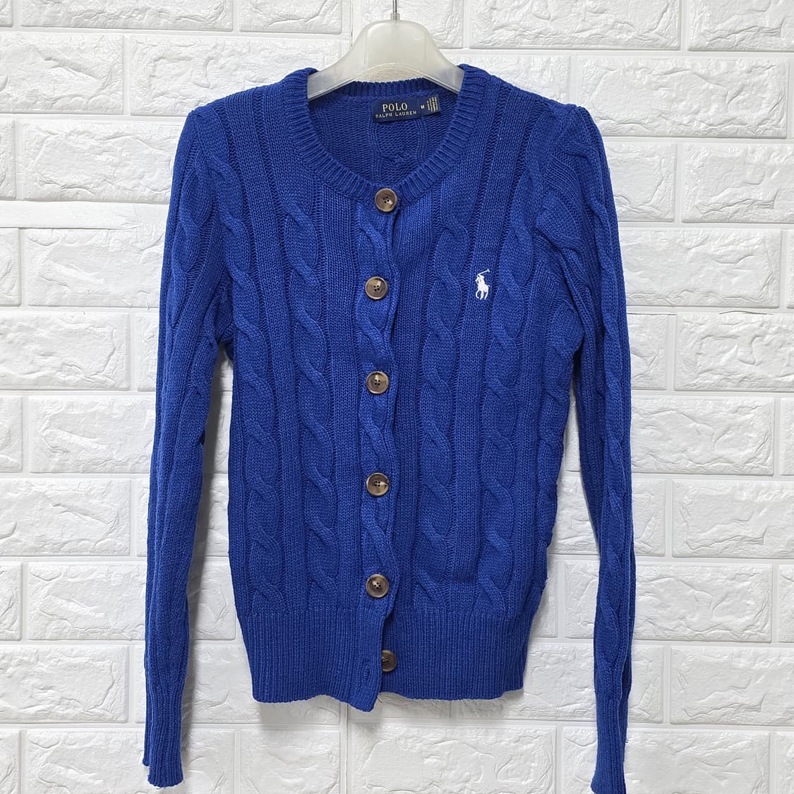 택포// 폴로 랄프로렌 케이블 니트 가디건 M 상품이미지1