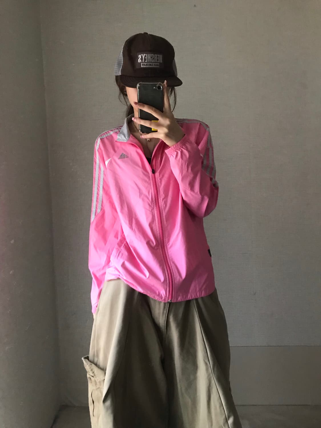 아디다스 핑크 바람막이 상품이미지2