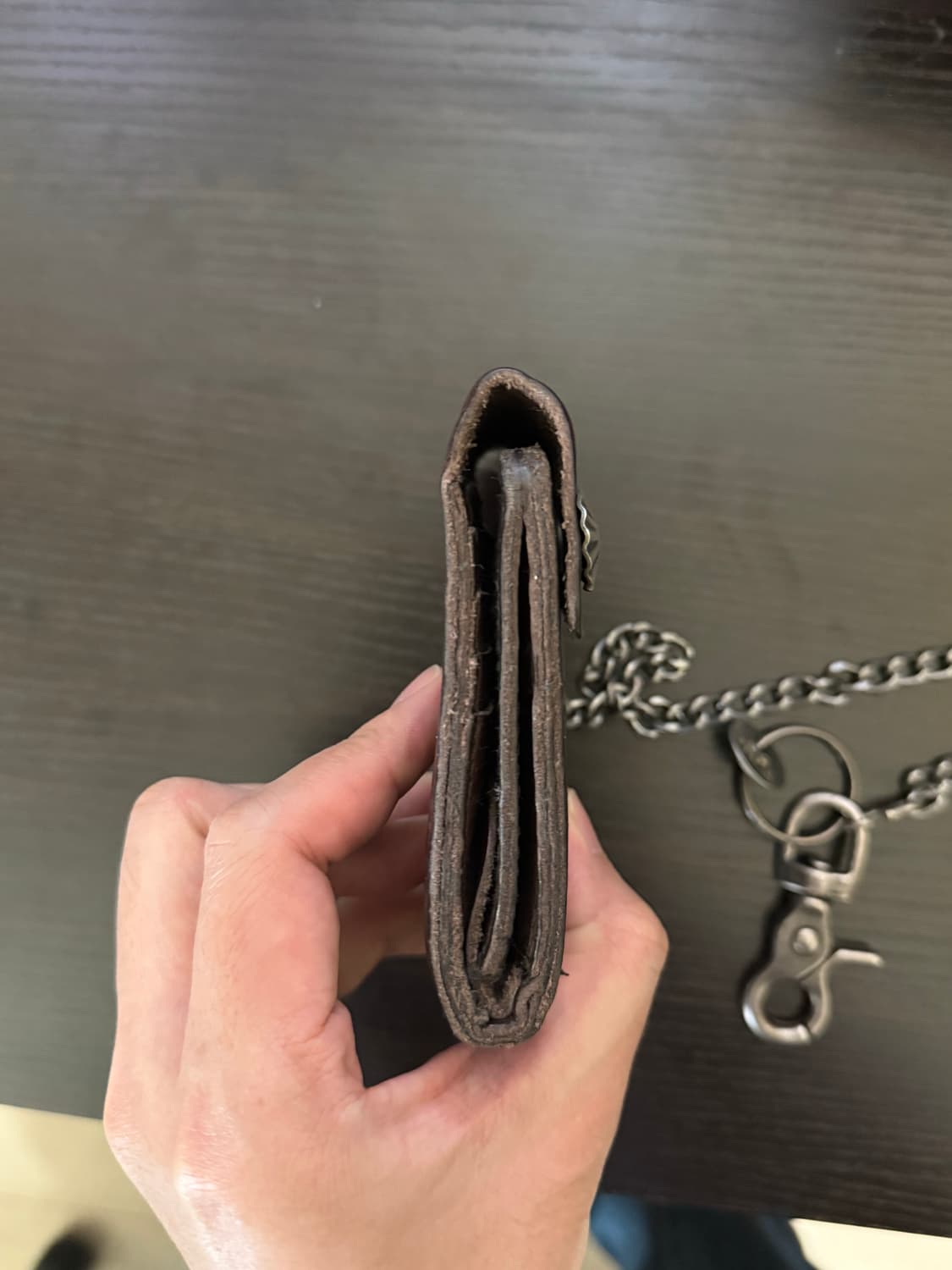 RRL 콘초 레더 체인 월렛 상품이미지7