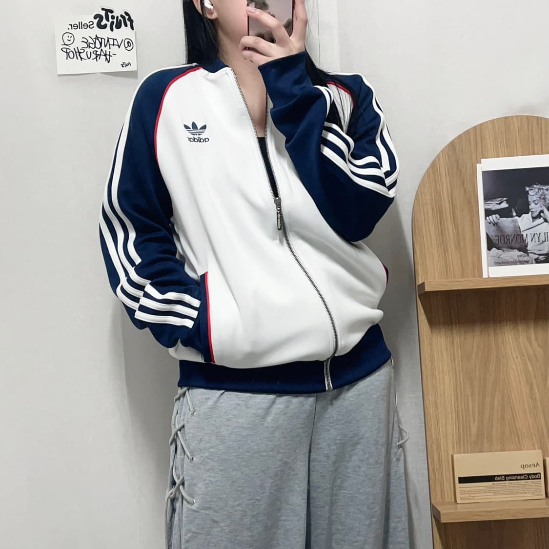 [정품] 아디다스 화이트배색 SST 트랙탑 져지 [ 105 ] 상품이미지2