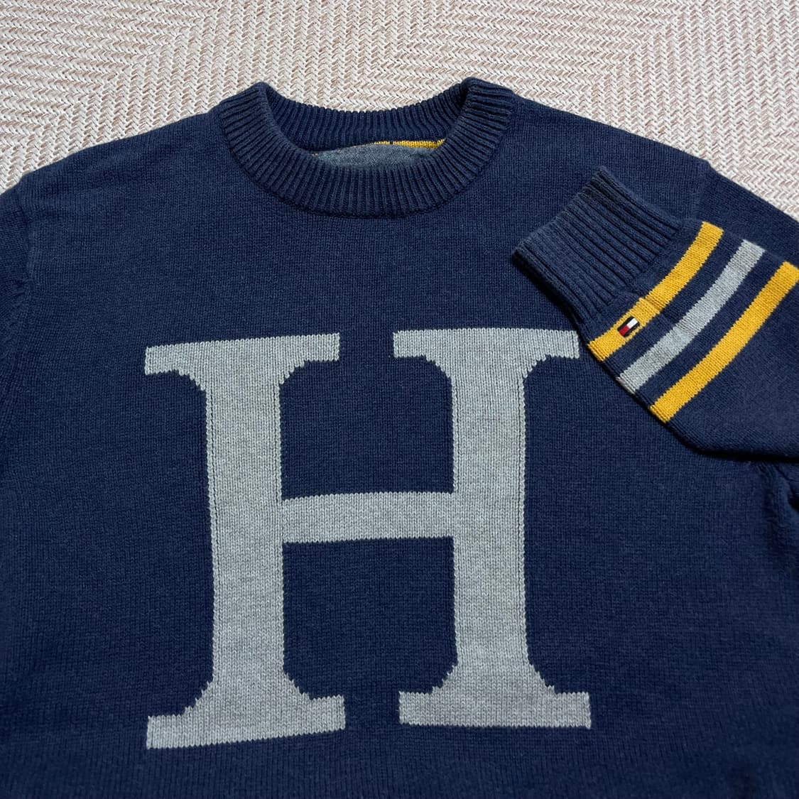 [정품] 타미 네이비 H 니트[ XS ] 상품이미지3