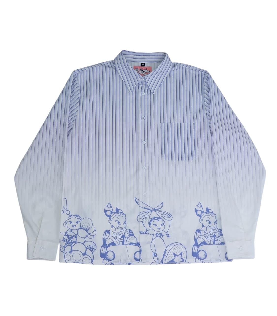 유민하 Faux Bleach Dress Shirt - White 상품이미지1