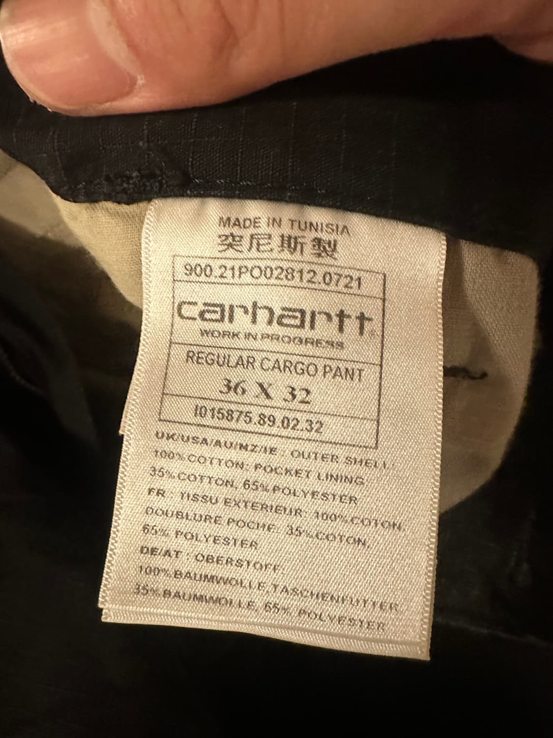 36x32 칼하트 레귤러 콜롬비아 카고팬츠 상품이미지2