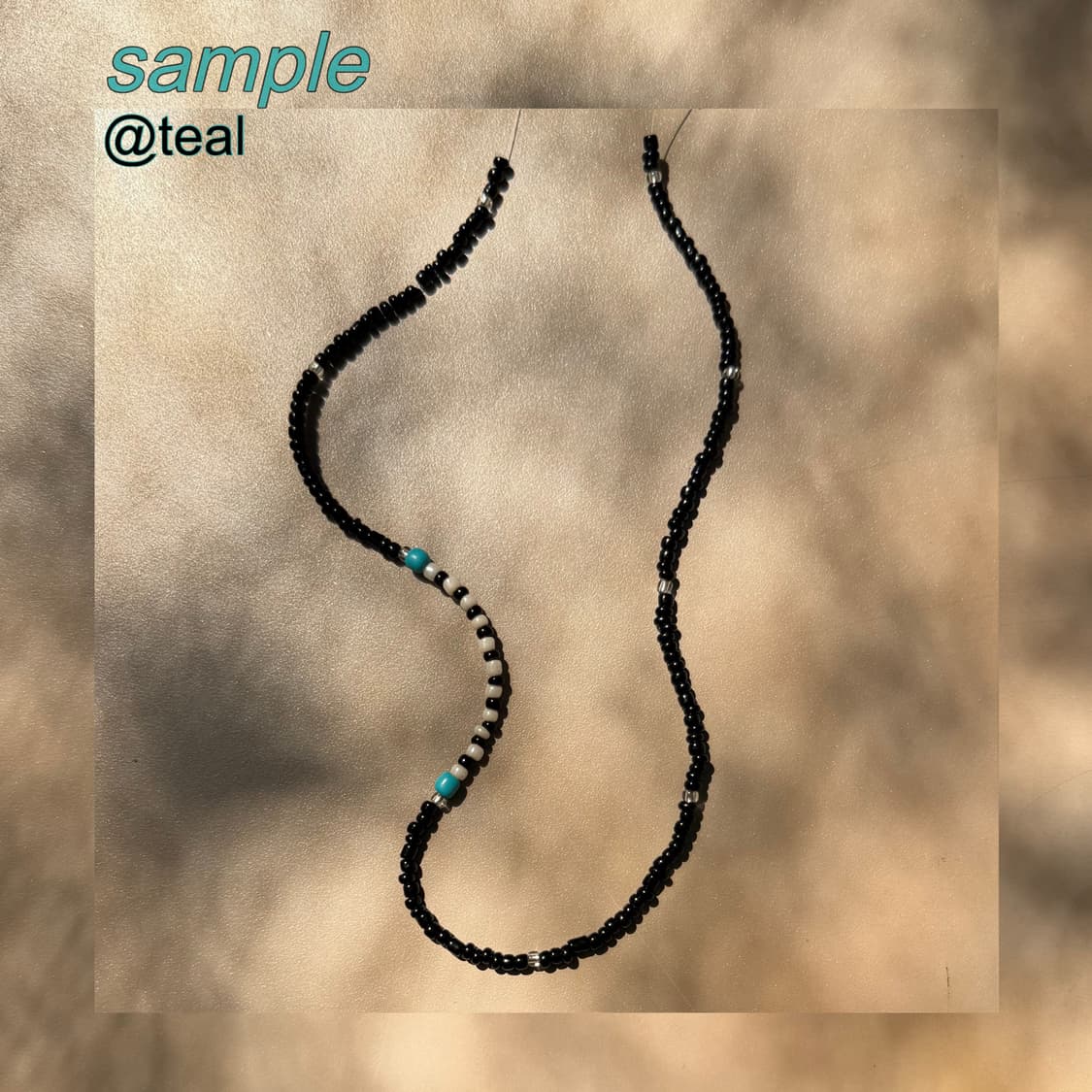 ~4/14 9% 할인> 사이드 컬러 포인트 커스텀 비즈 목걸이 상품이미지4