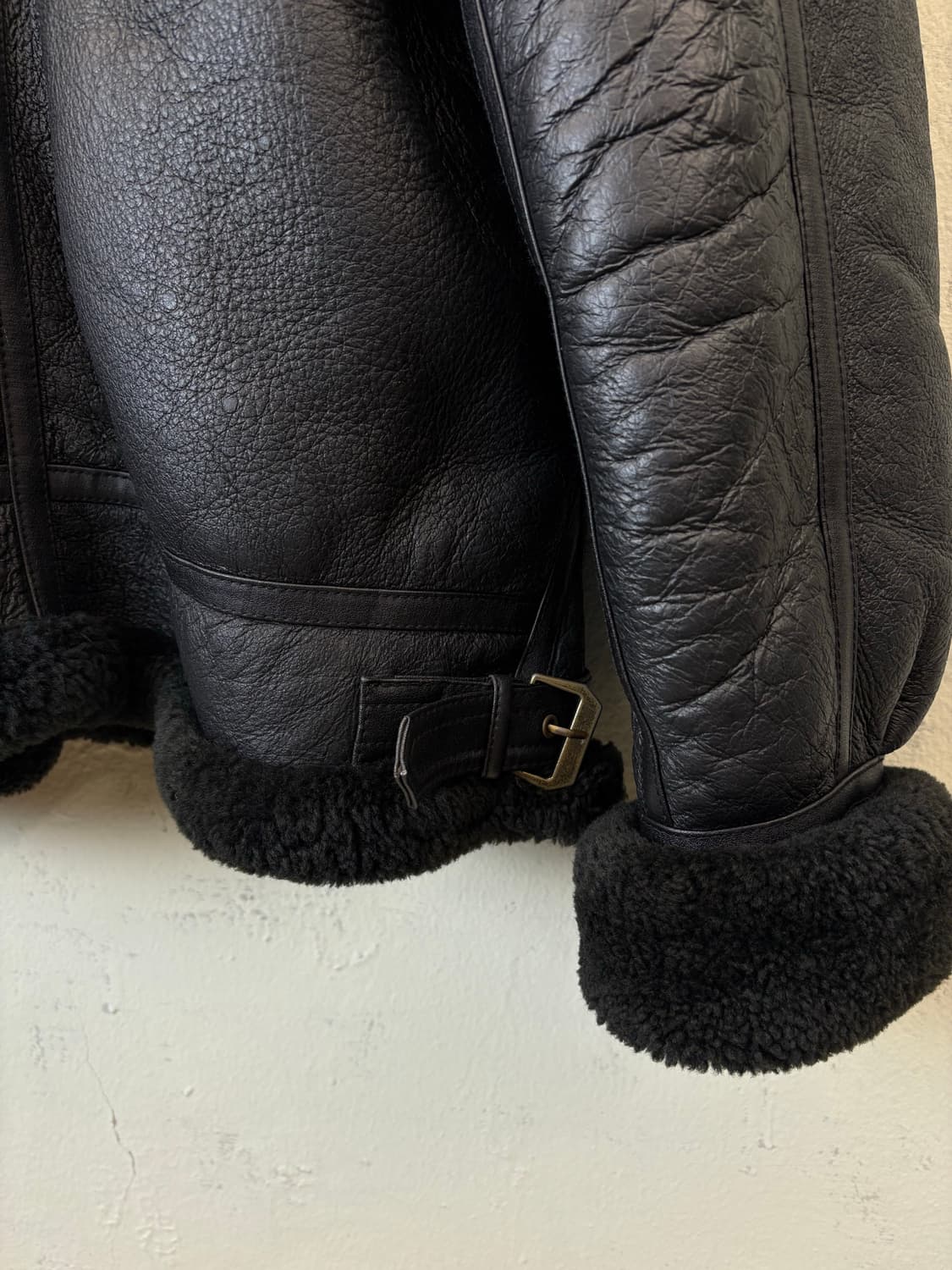 B-3 오리지날 플라이트 무스탕 자켓 블랙 상품이미지7