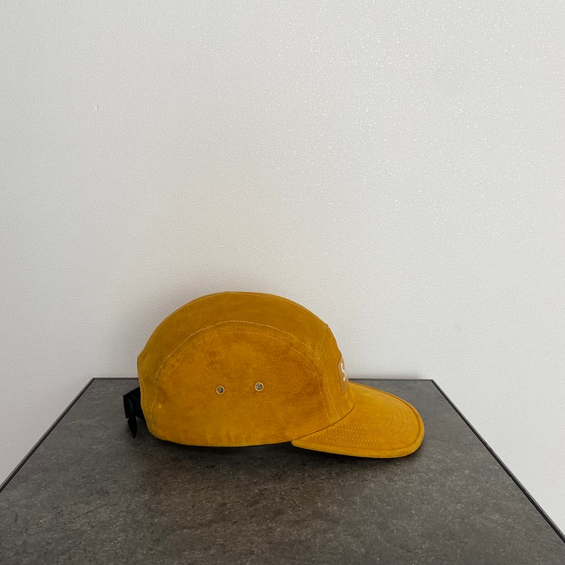 (OS) 슈프림 박스로고 캠프캡 모자 스웨이드 머스타드 상품이미지3