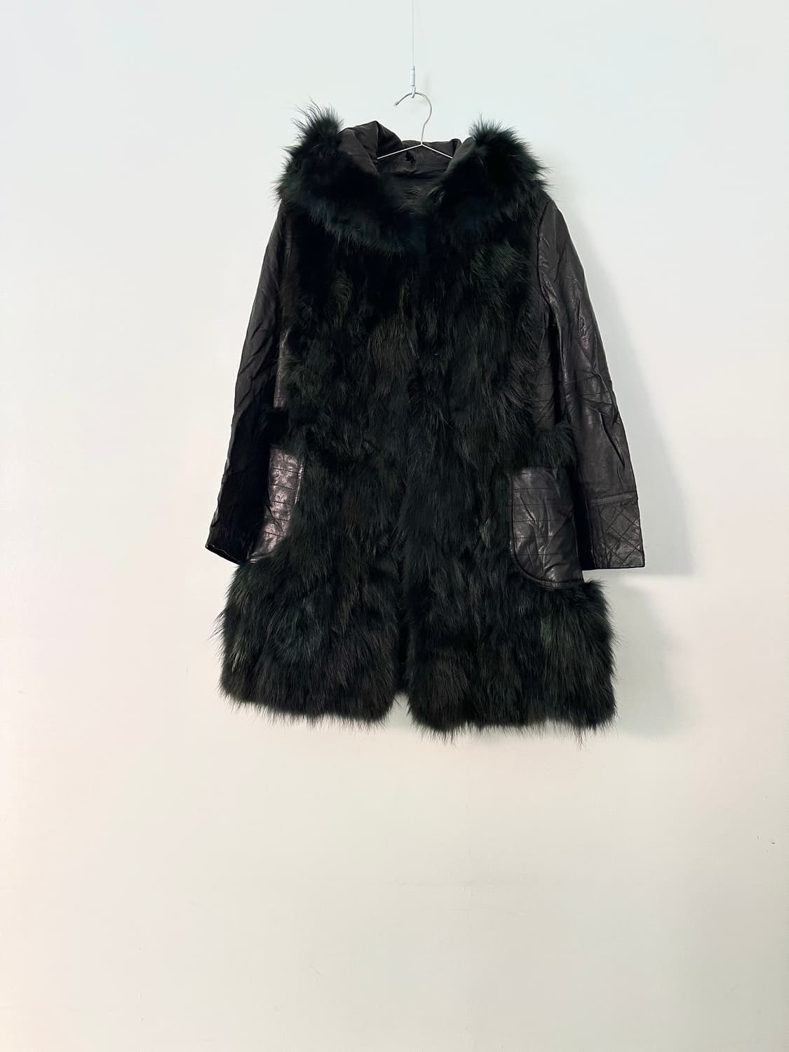 Lush chic fur leather jacket /퍼 레더 자켓 상품이미지4