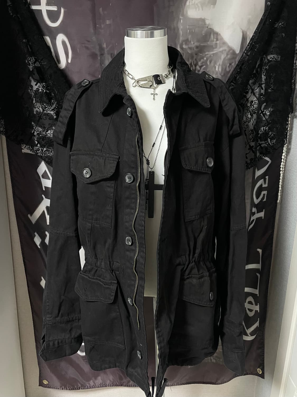 2010야상점퍼버커루st고스펑크다크웨어락시크유니섹스코르티스 상품이미지1