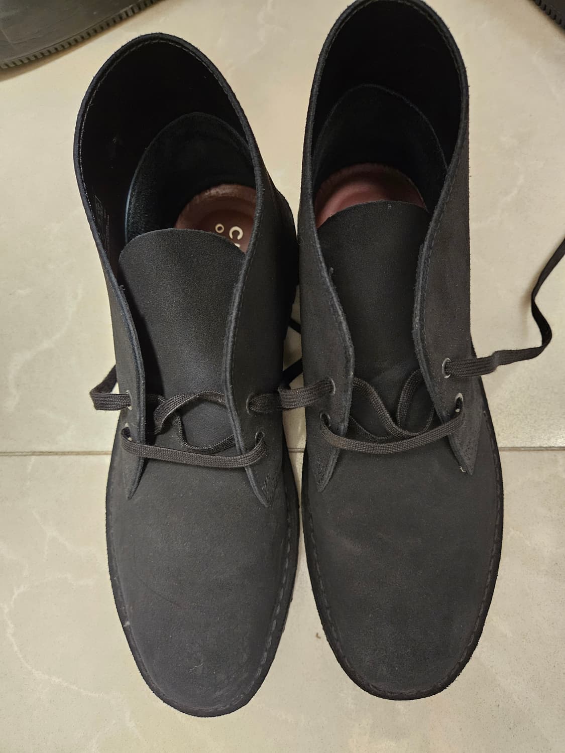 CLARKS 클락스 데저트 락 스웨이드 블랙 부츠 상품이미지2