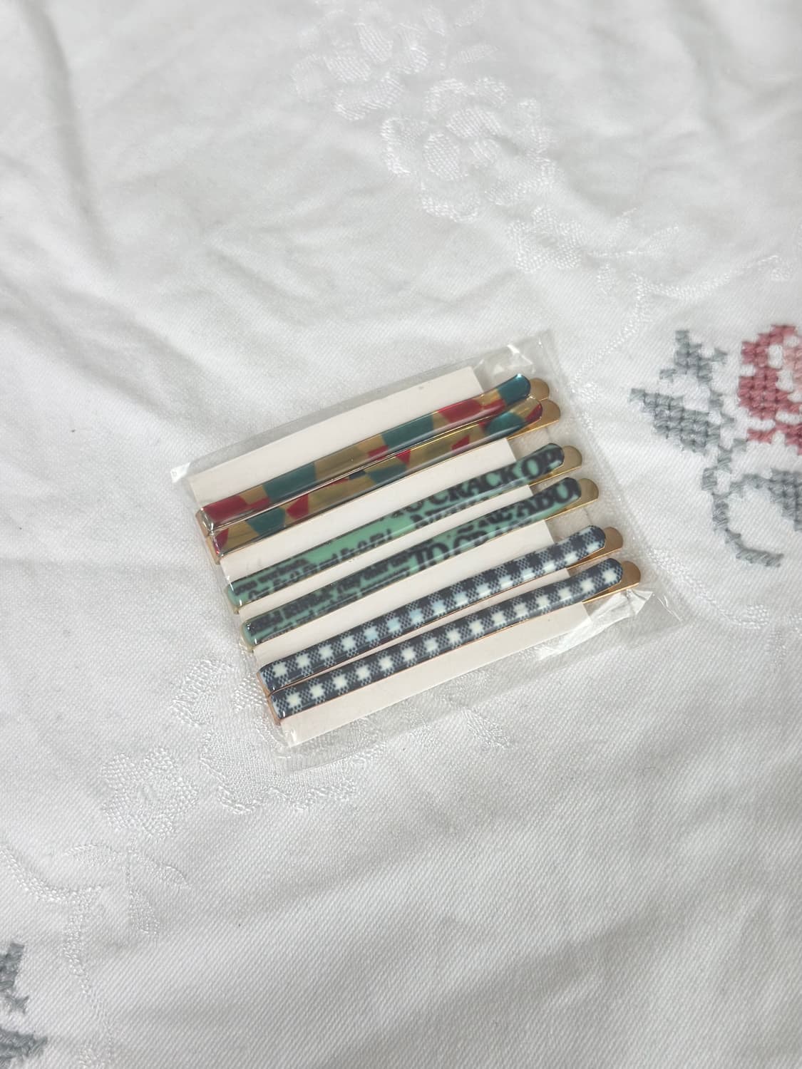 레트로 y2k 패턴 실핀 세트 (6pcs) 상품이미지1