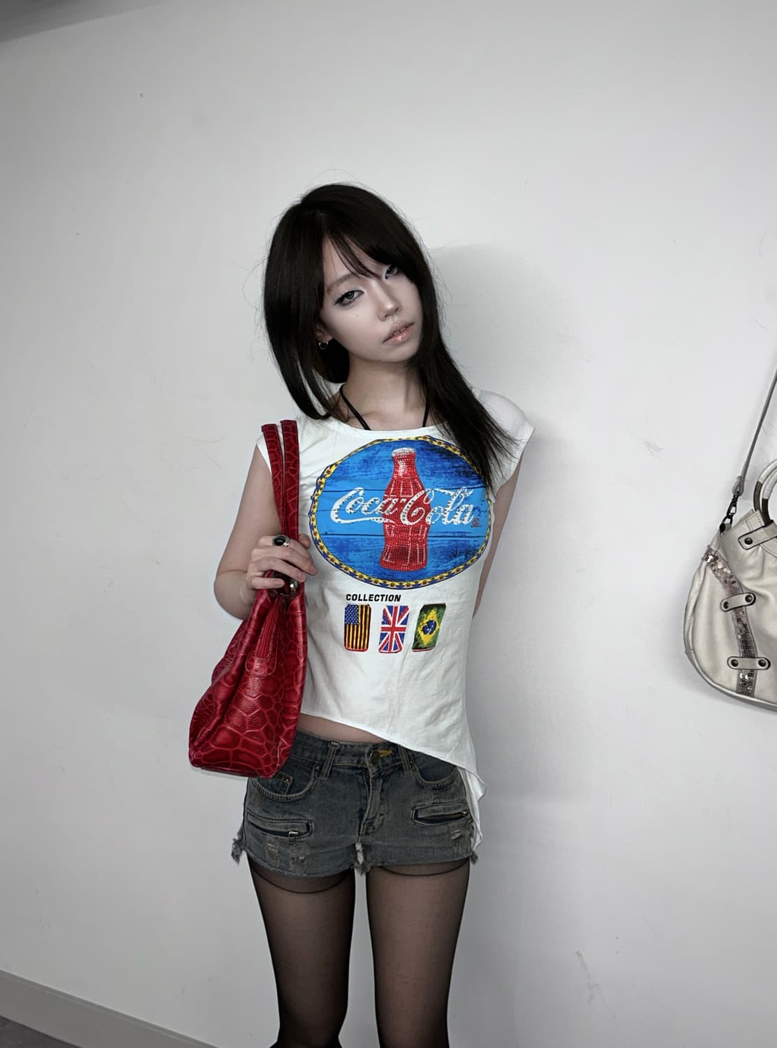 Daks Croc Embossed Shoulder Bag 상품이미지2