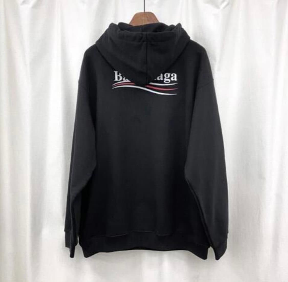 발렌시아가 22FW 웨이브로고 후드티 상품이미지4