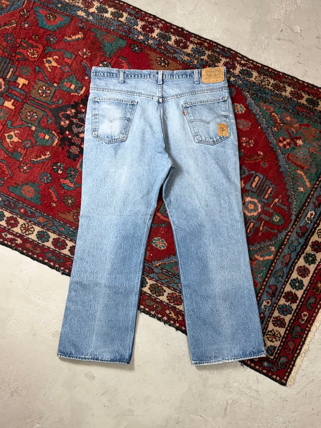 80's USA Made 빈티지 리바이스 517 오렌지탭 부츠컷 상품이미지4