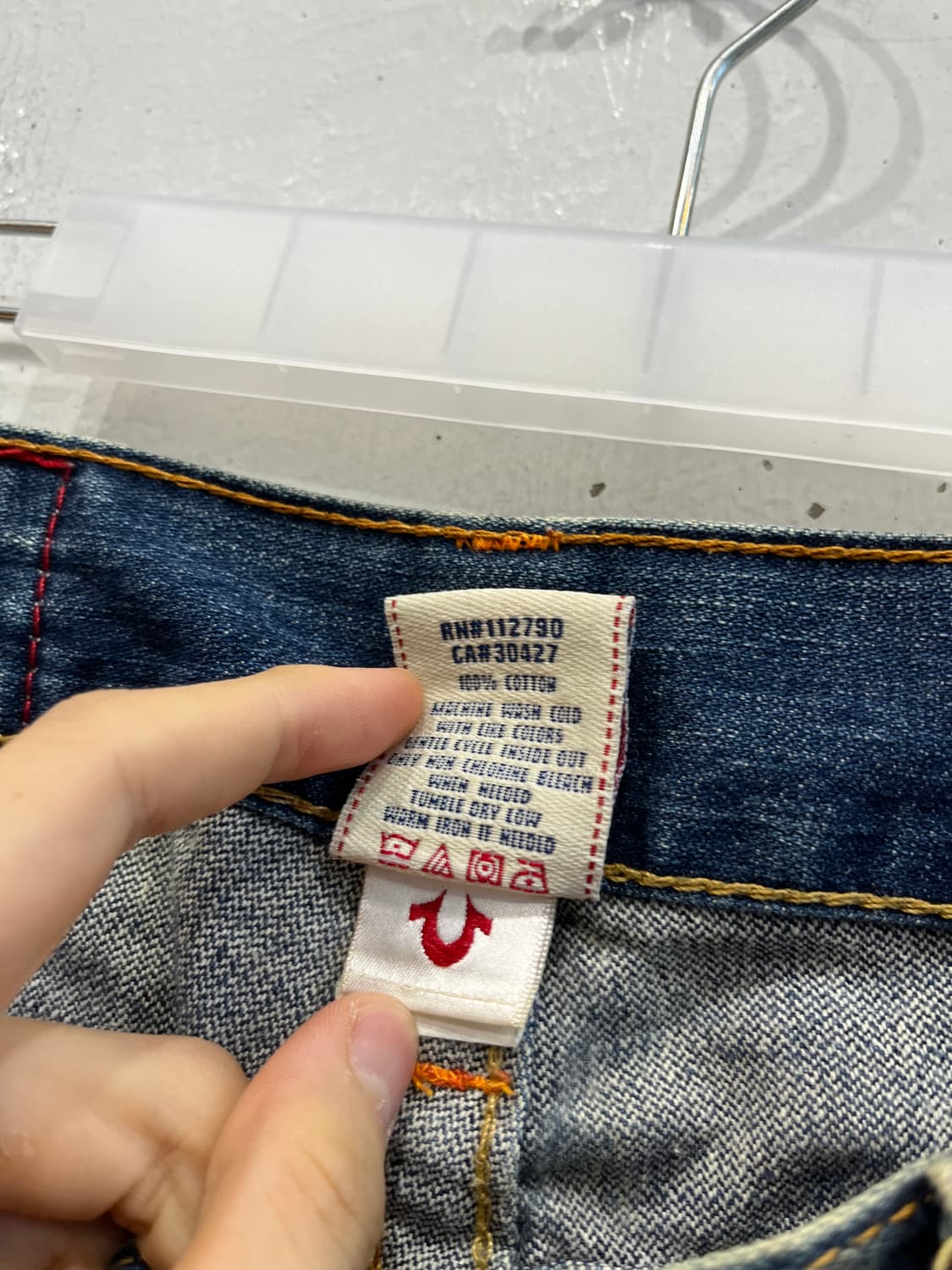 트루릴리전 로우라이즈 부츠컷 데님팬츠 Made in USA 상품이미지6