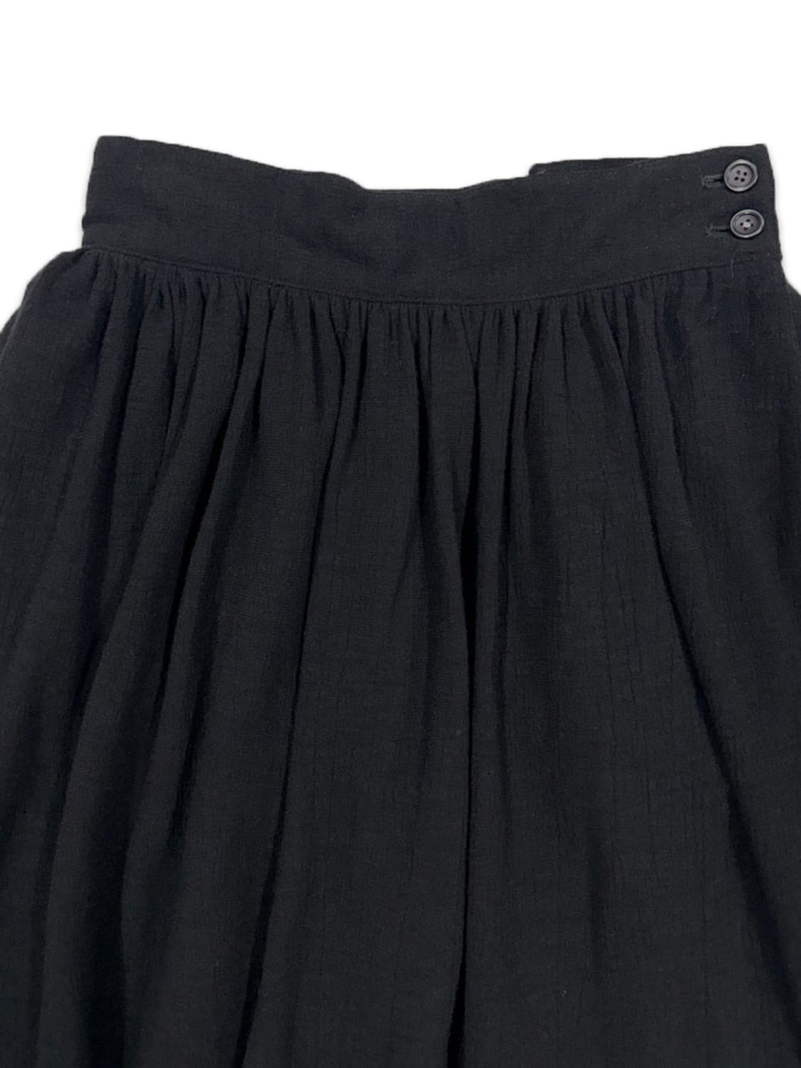 빈티지 블랙 플레어 미디 스커트 상품이미지3