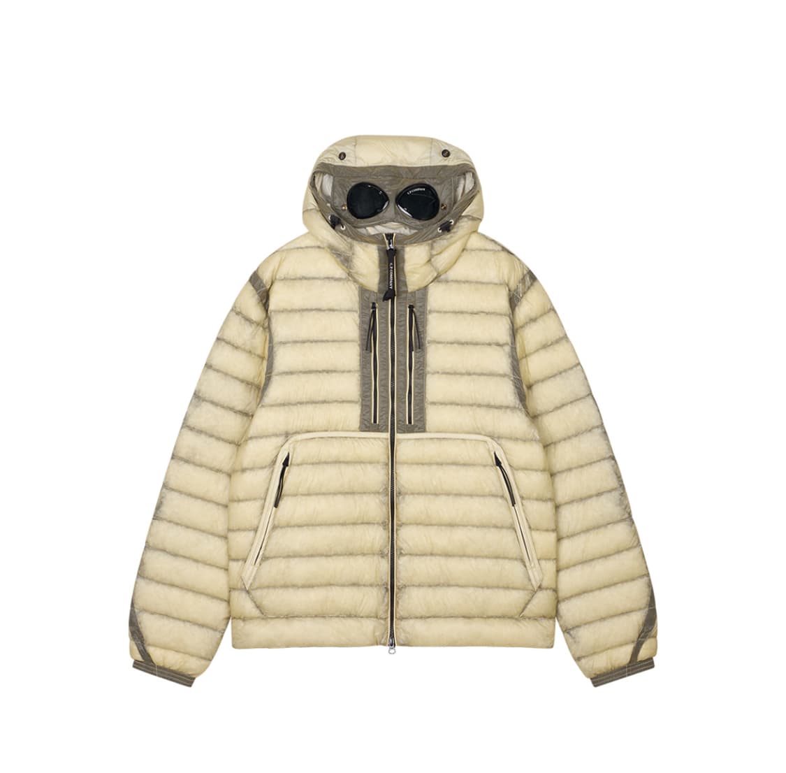 CP컴퍼니 dd쉘 고글 다운패딩 (경량패딩) 피스타치오 쉘베이지 L사이즈 상품이미지1