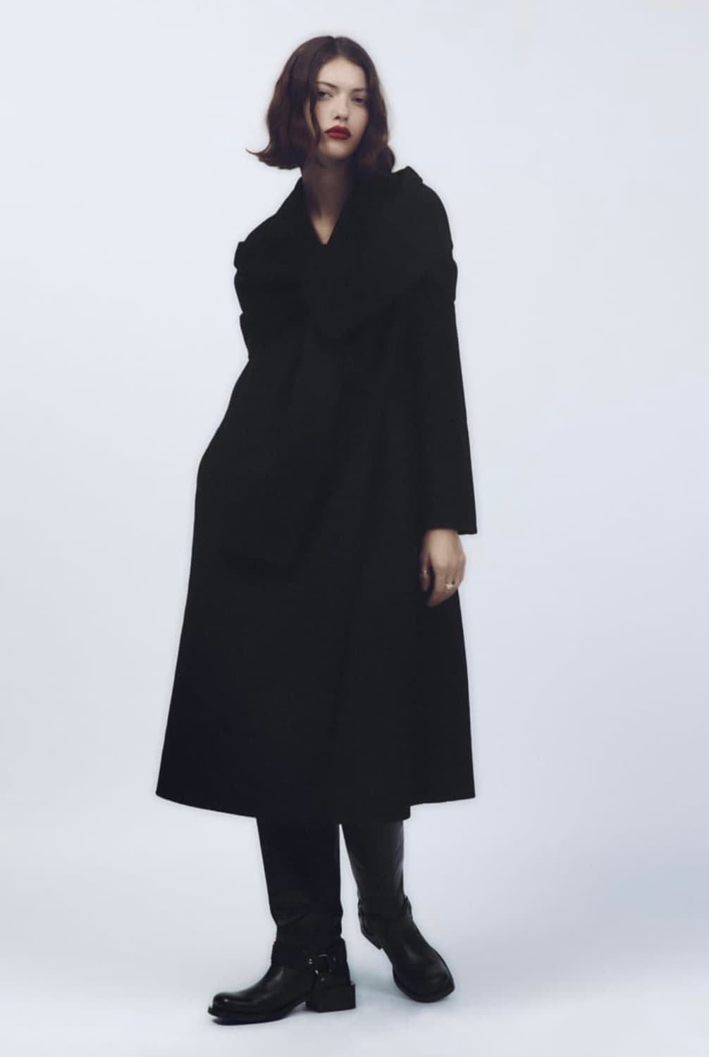 자라 버클 레더 바이커 롱 부츠 상품이미지5