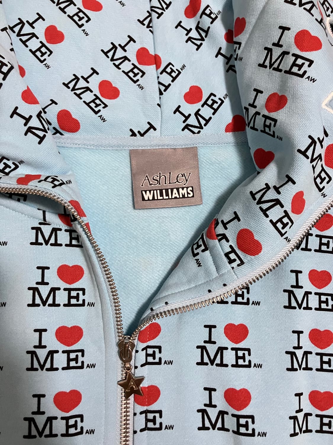 [S] 애슐리 윌리엄스 아이러브미 버터플라이 후디 블루 상품이미지4