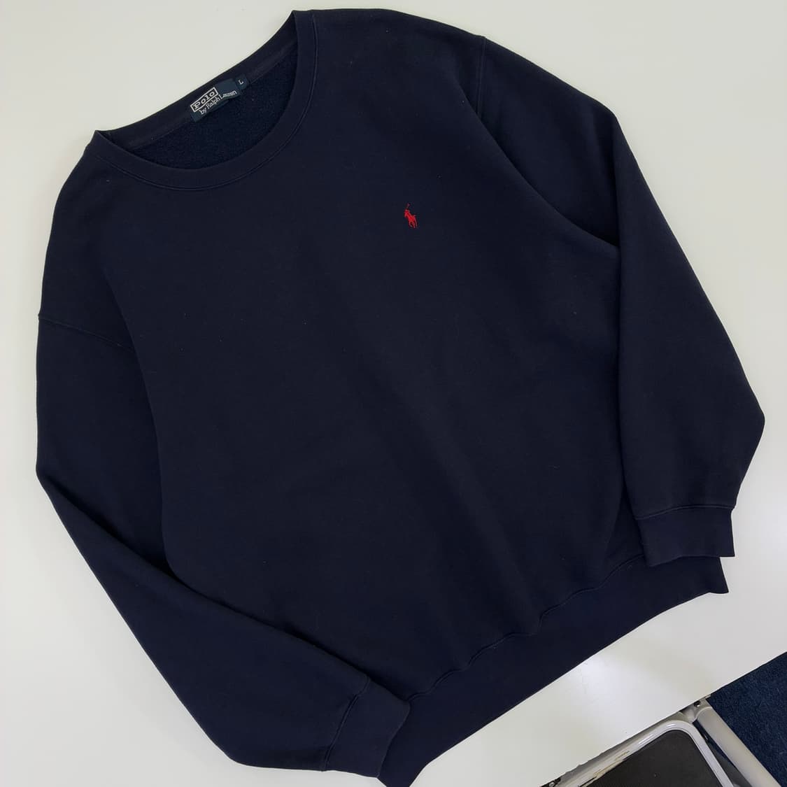 Polo  폴로 랄프로렌 90,s 자수 다크네이비 맨투맨  상품이미지2