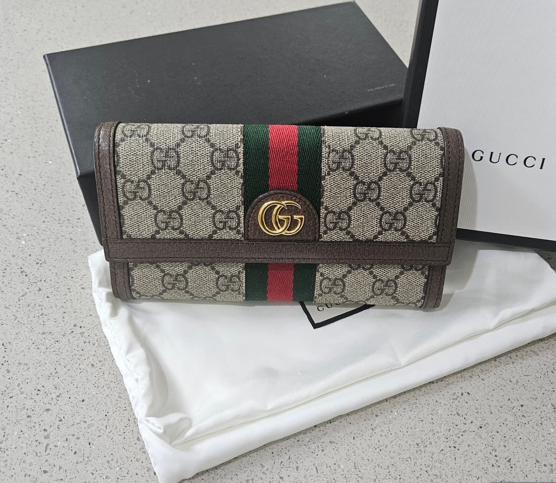 [미사용품] 구찌 오피디아 장지갑 정품 [풀박스/미니백가능] 상품이미지1