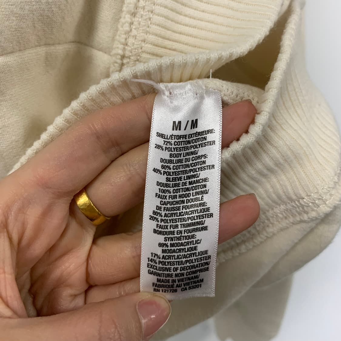 Vintage 빈티지 y2k 와투케 울프죠 크림 후드집업 상품이미지6