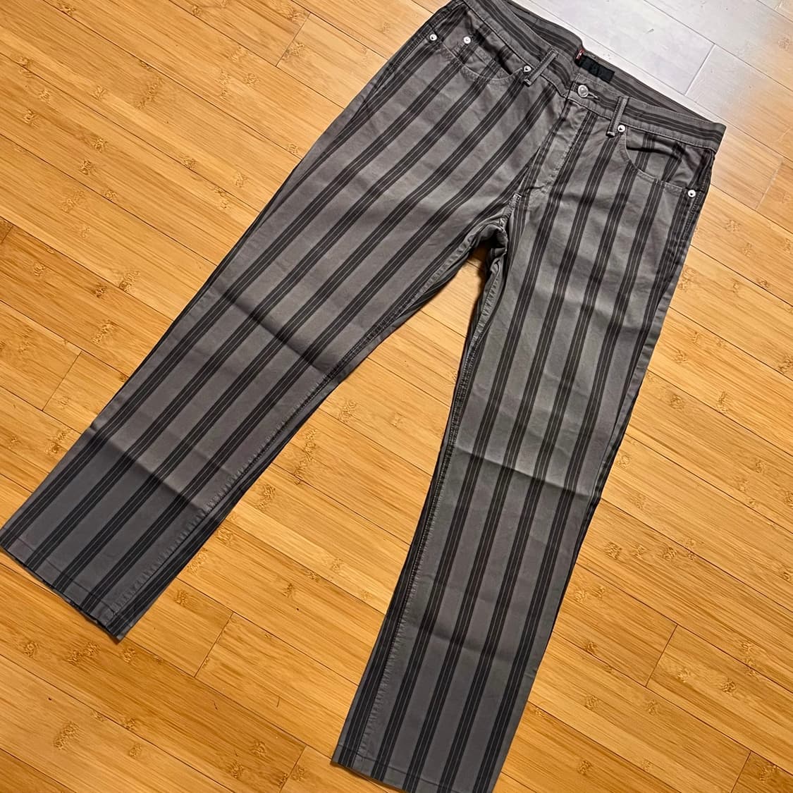 리바이스 스트라이프 브라운 코튼팬츠 SIZE 32 상품이미지2