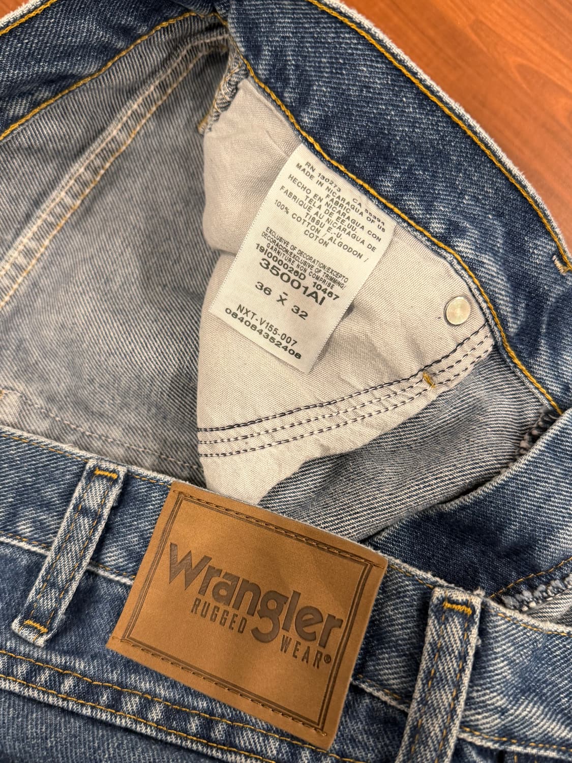 Wrangler 랭글러 데님 팬츠 (36inch) 상품이미지9