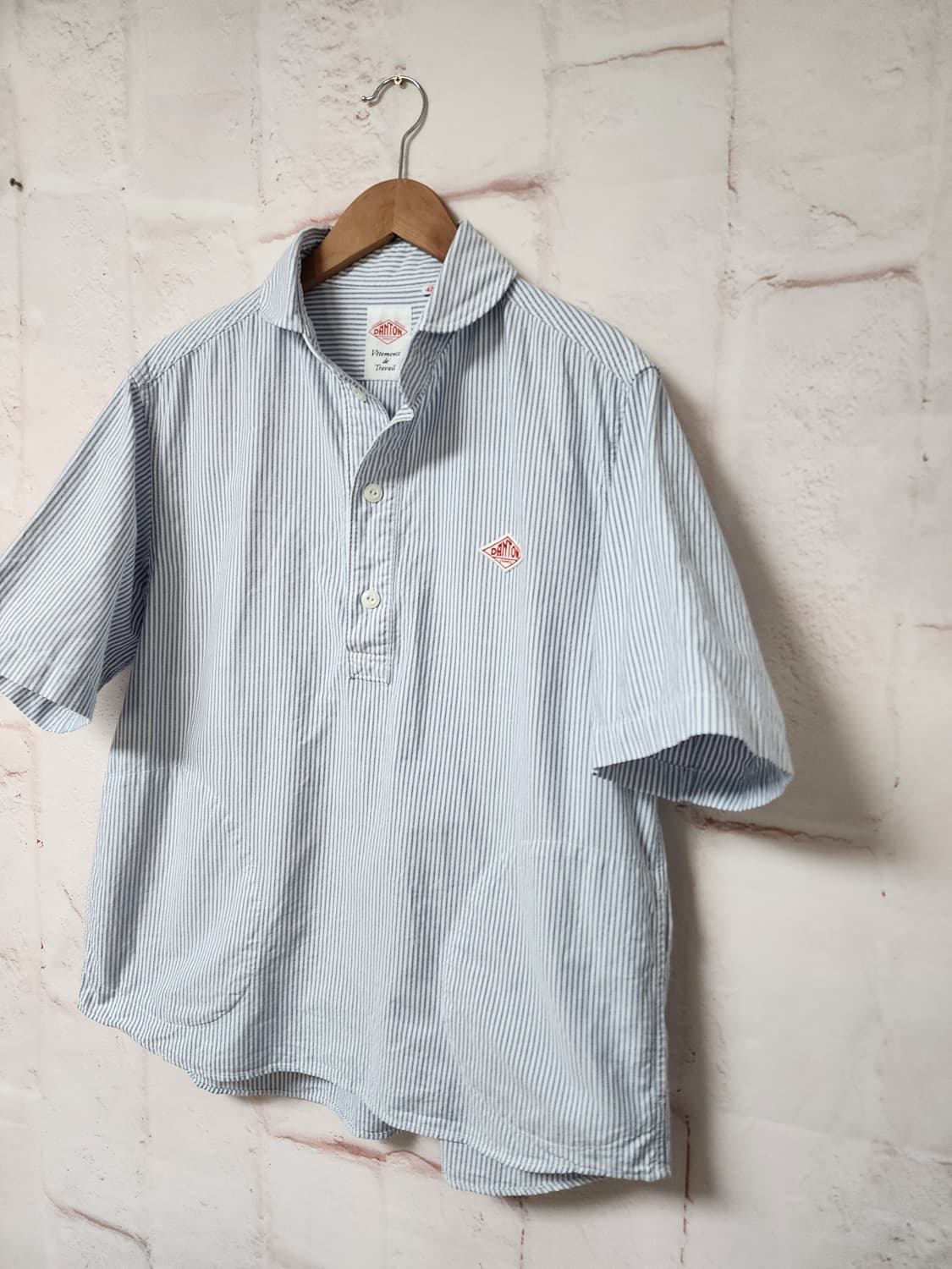 단톤 스트라이프 풀오버 셔츠 상품이미지1