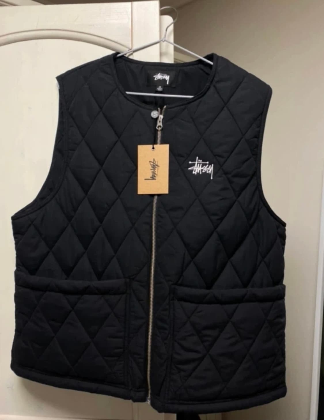 스투시 퀼팅 베스트 M사이즈 상품이미지1