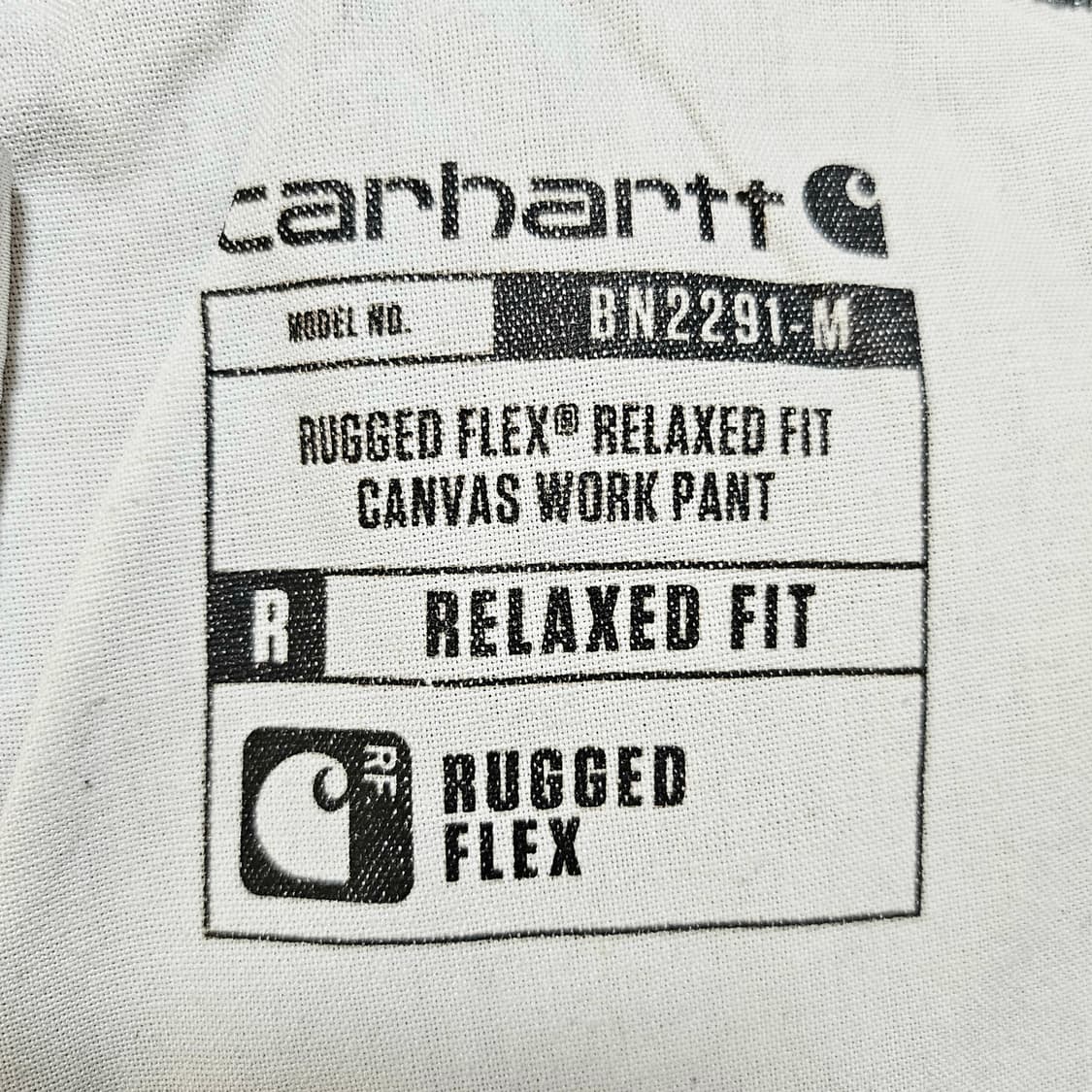 [32X36][칼하트]러기드 플렉스®릴렉스핏 캔버스 페이딩 워크팬츠 챠콜 상품이미지8