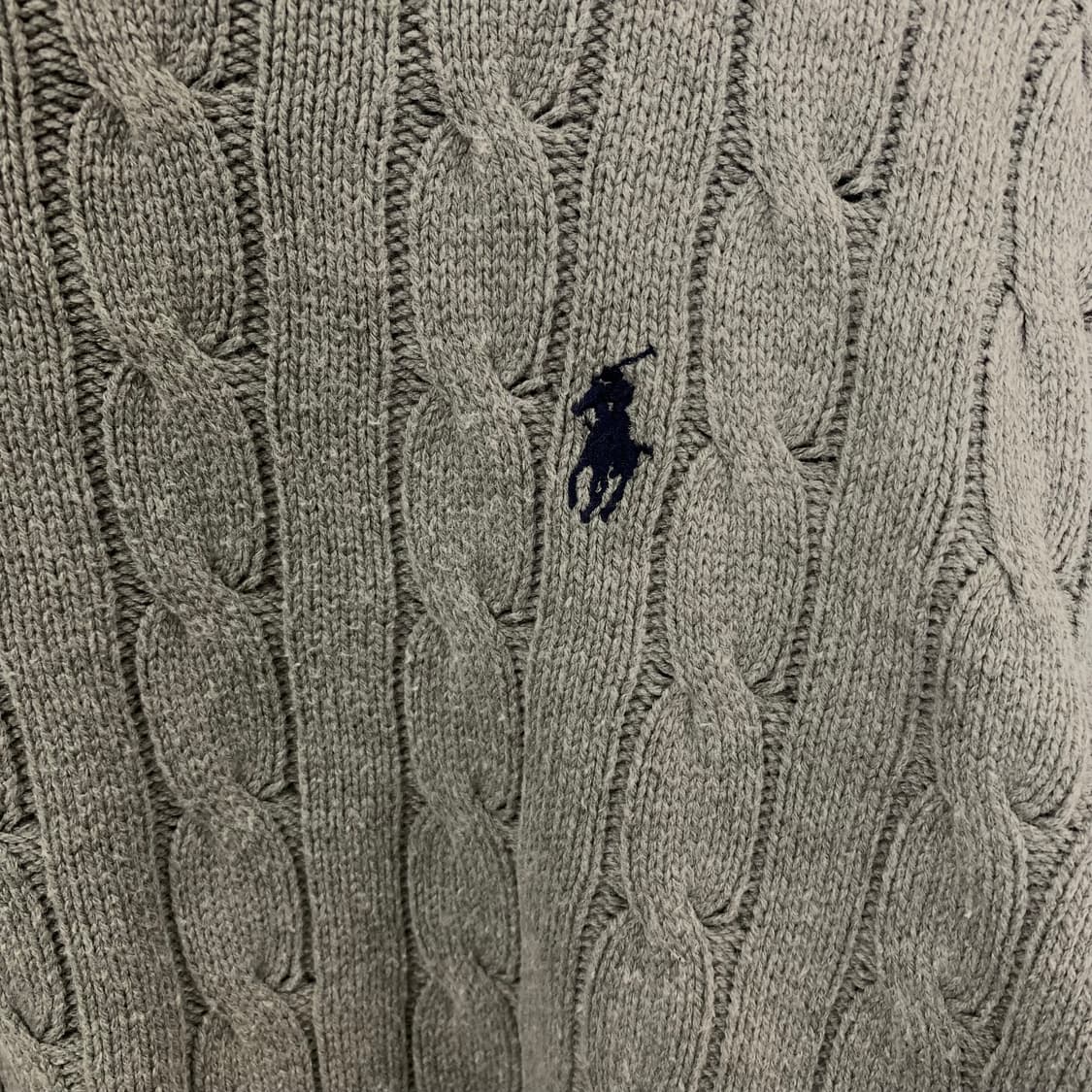 폴로 랄프로렌 신형 그레이 꽈배기 니트 상품이미지3