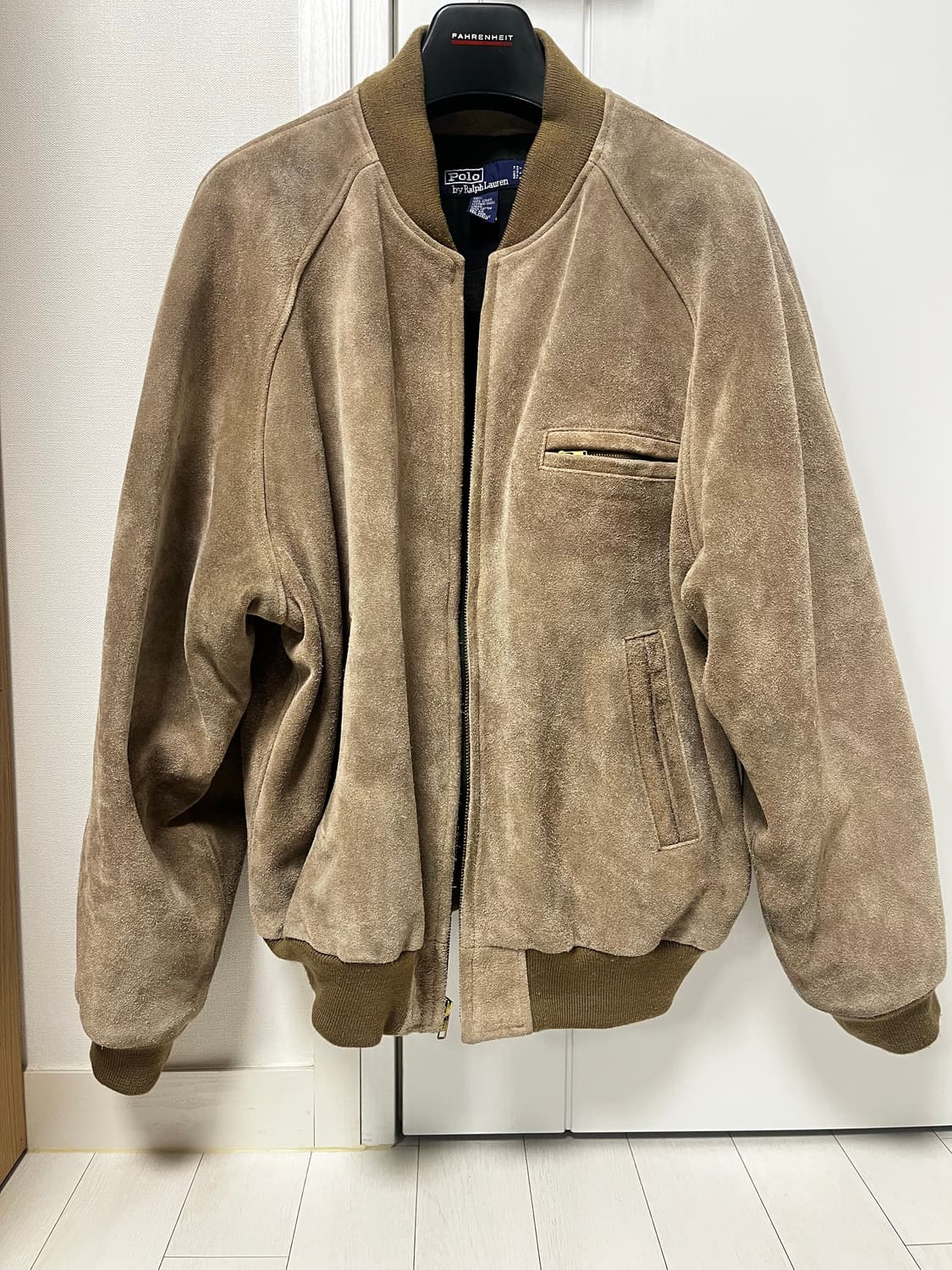 90s 빈티지 폴로 스웨이드 봄버 자켓(105~110) 상품이미지2