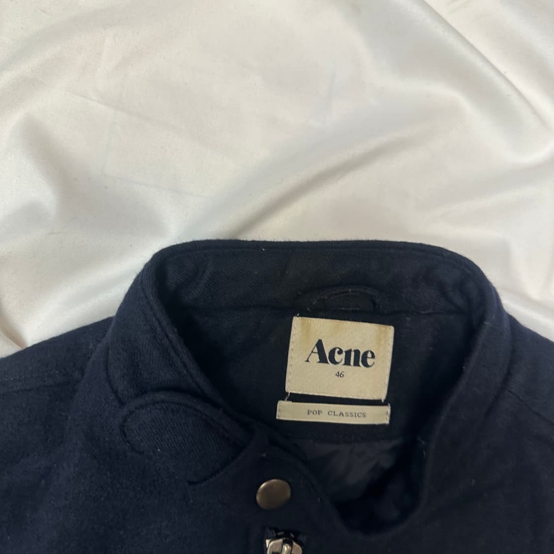 아크네 스튜디오 네이비 울라이더자켓 100 상품이미지3