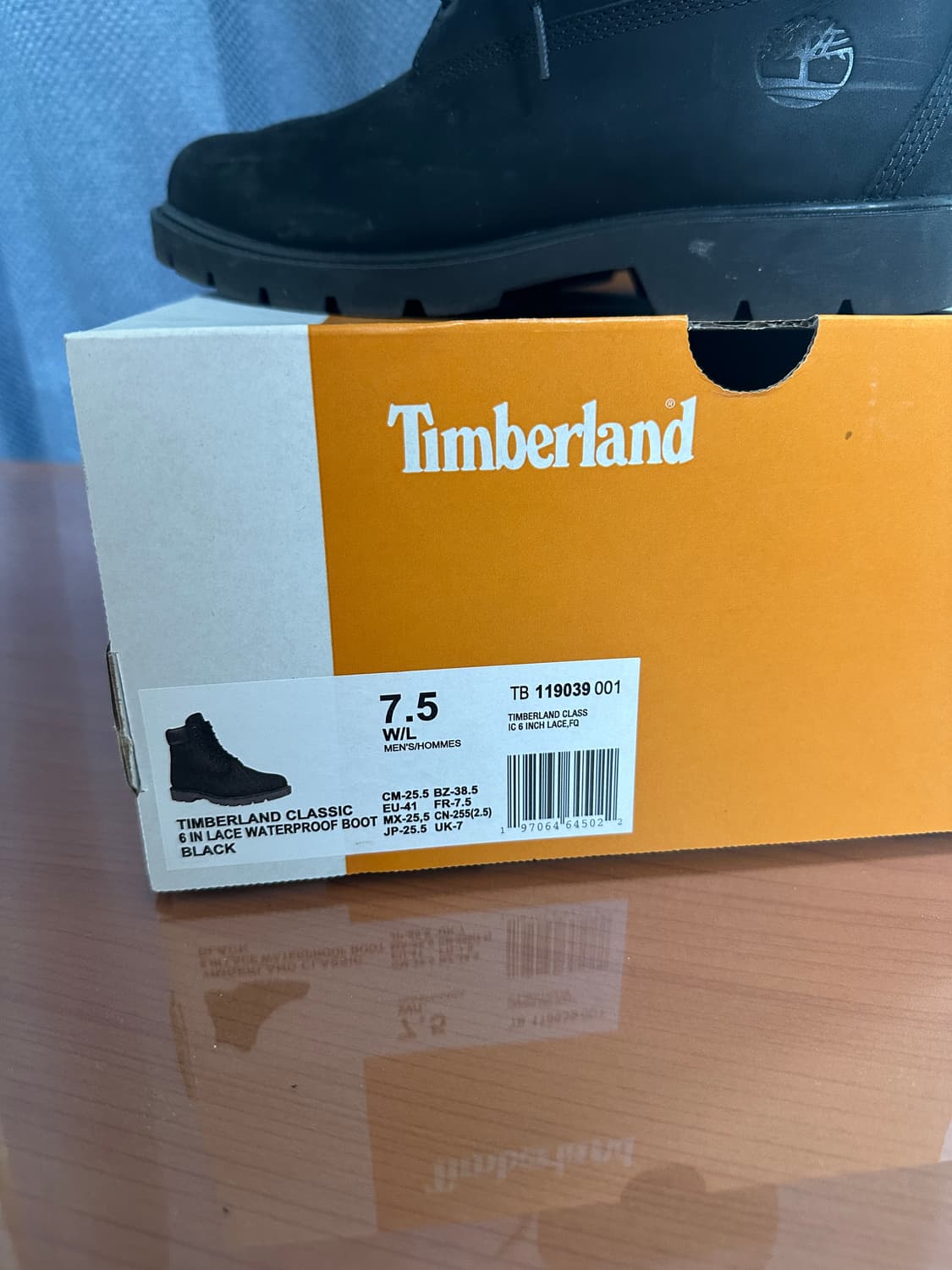 팀버랜드 6인치 워터프루프 블랙 상품이미지5