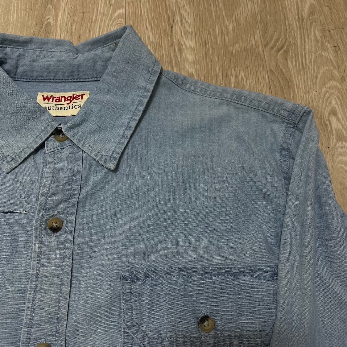 랭글러 웨스턴 데님 셔츠 S/90 상품이미지3