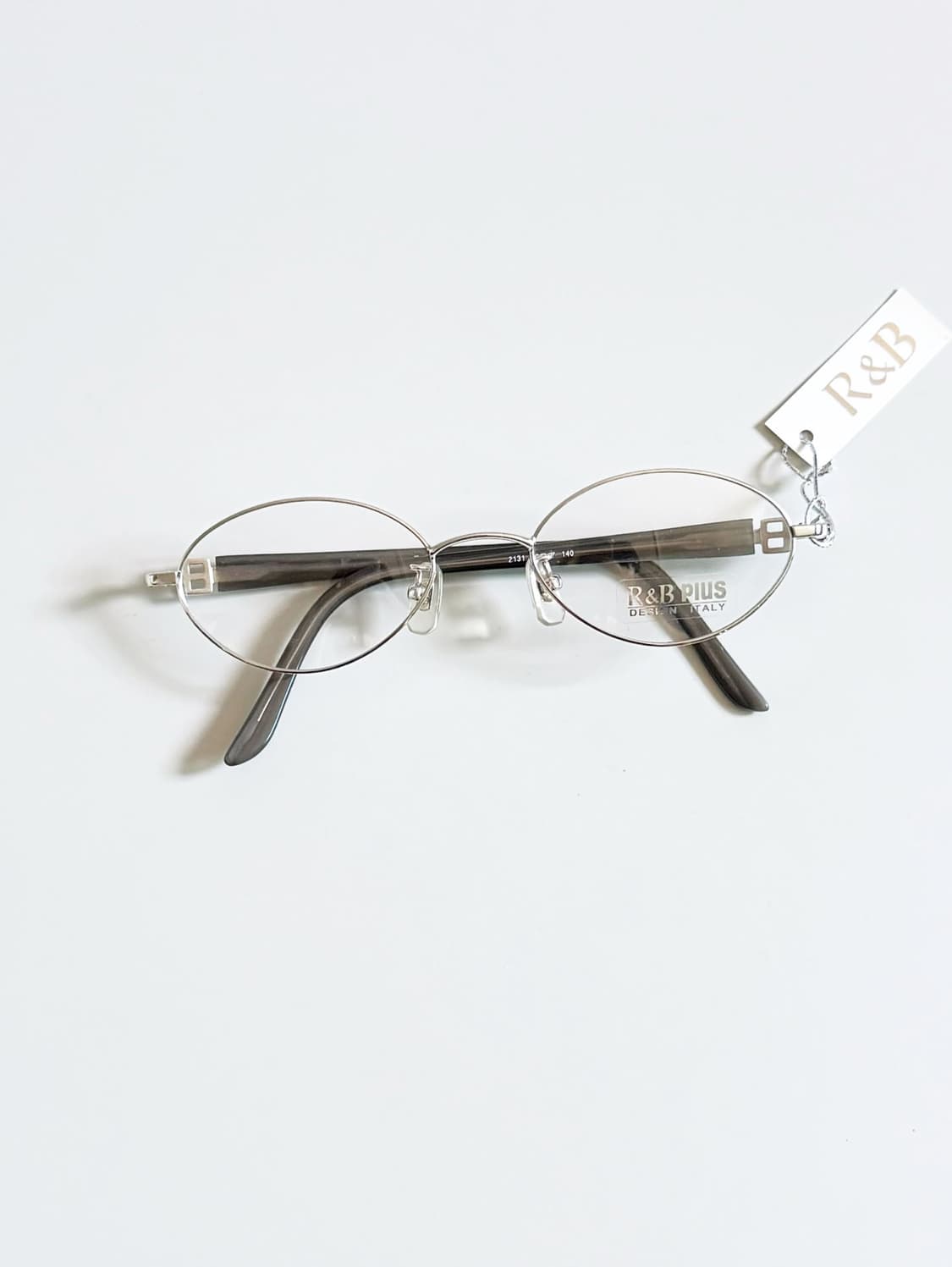 R&B EYEWEAR 실버 메탈 슬림 오벌 프레임 빈티지 안경 상품이미지1