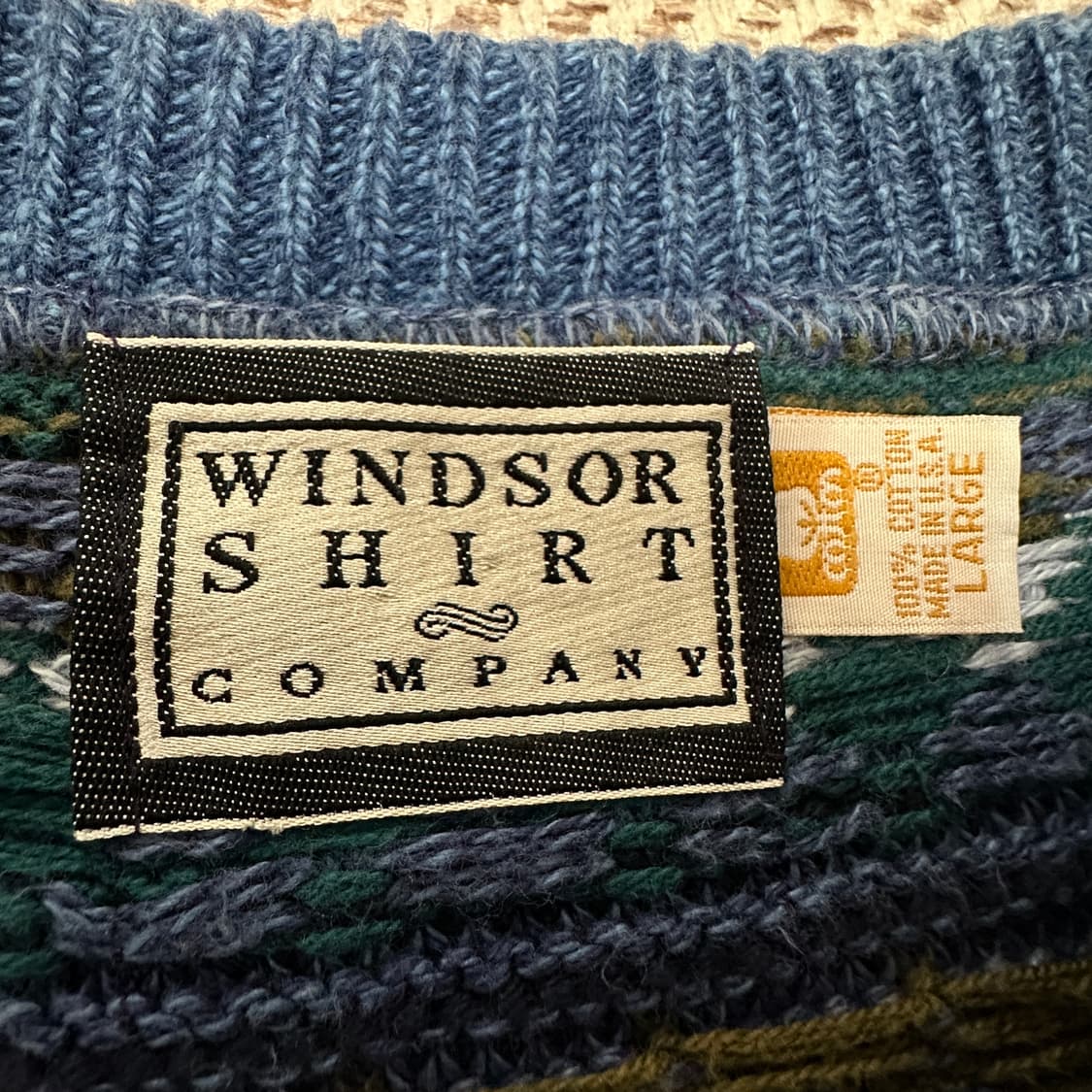 VINTAGE usa made knit sweater 상품이미지3