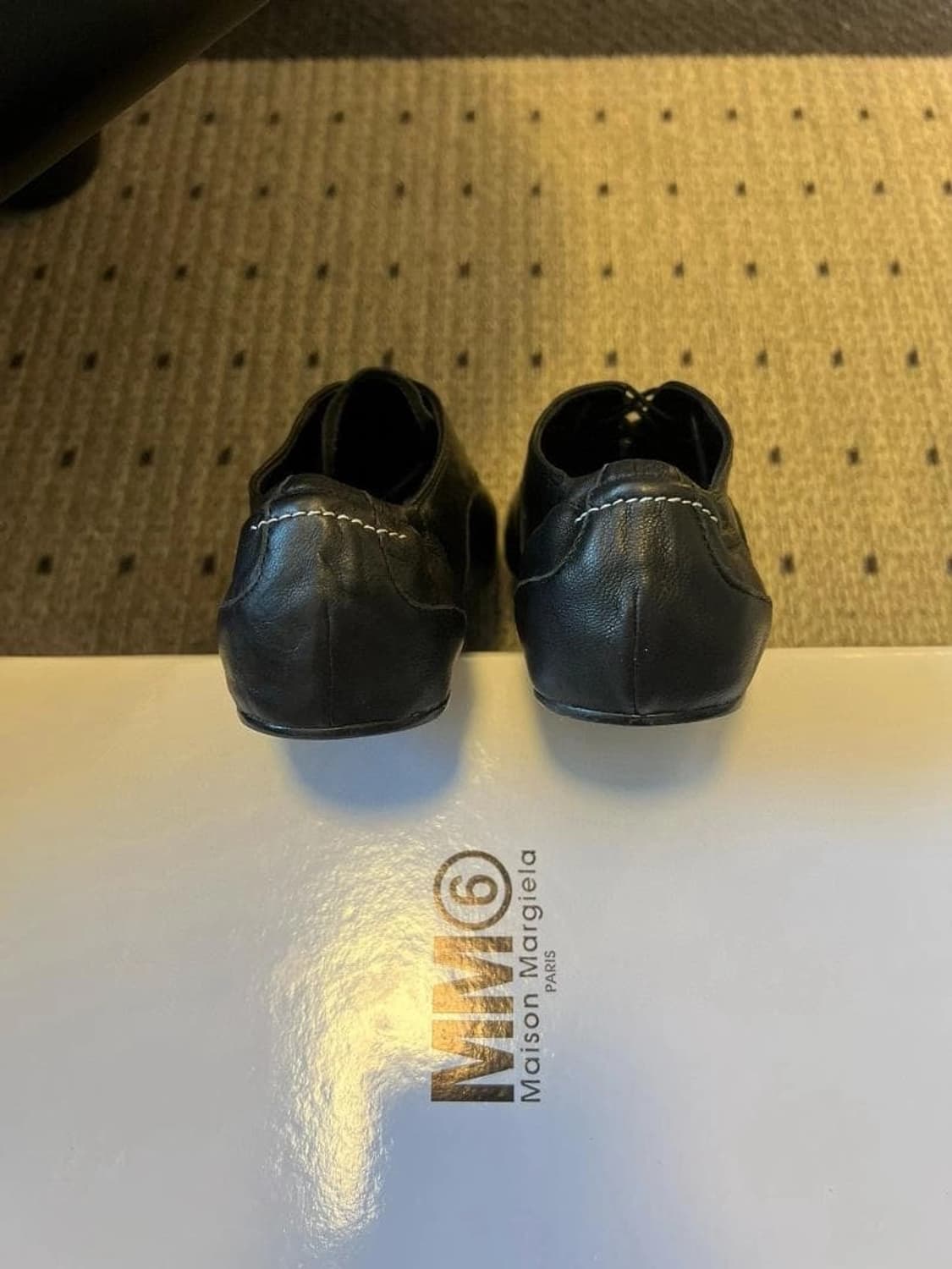 MM6 메종 마르지엘라 블랙 레이스업 슈즈 상품이미지6