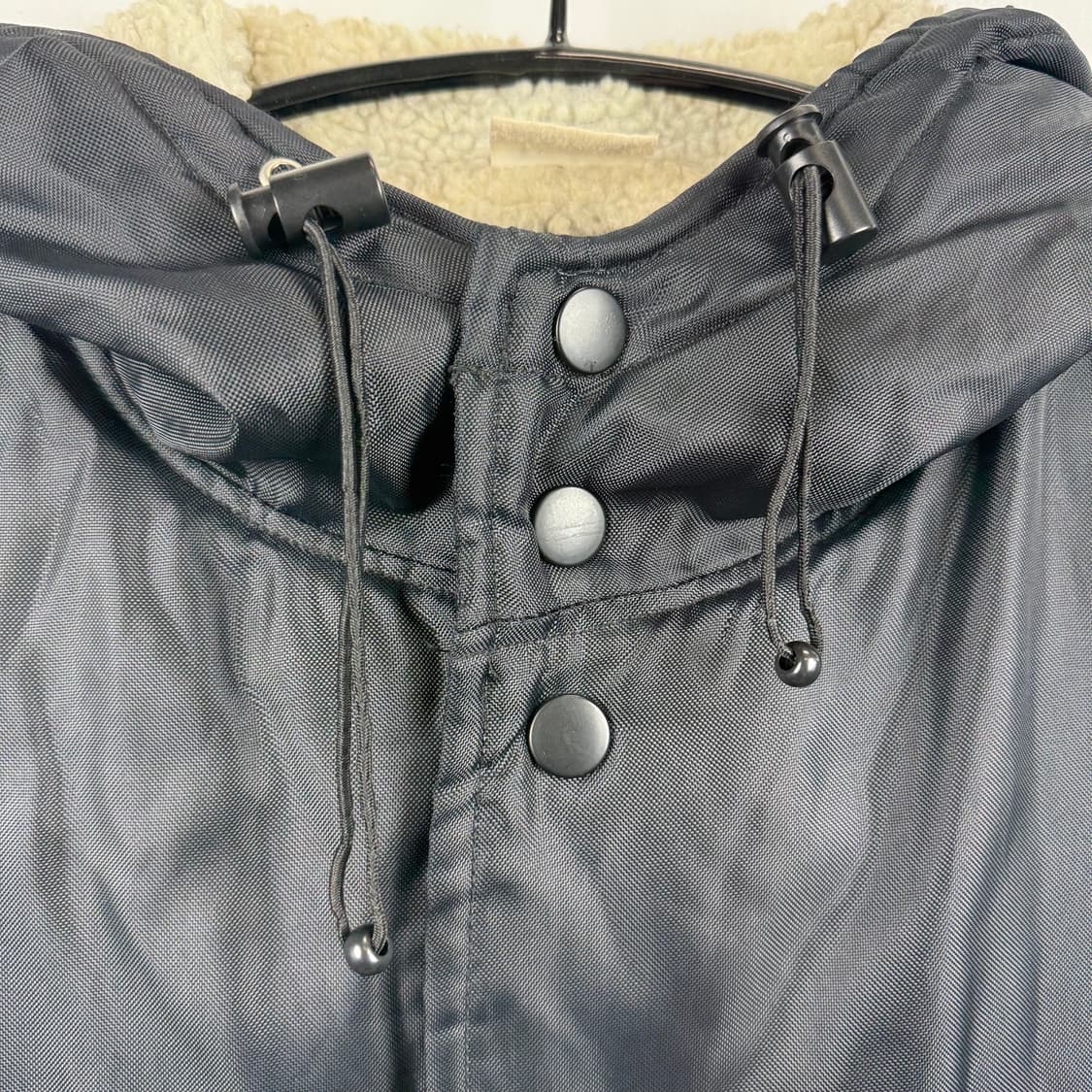 (L) 챔피온 올드스쿨 백로고 양털 돕바 블랙 상품이미지3