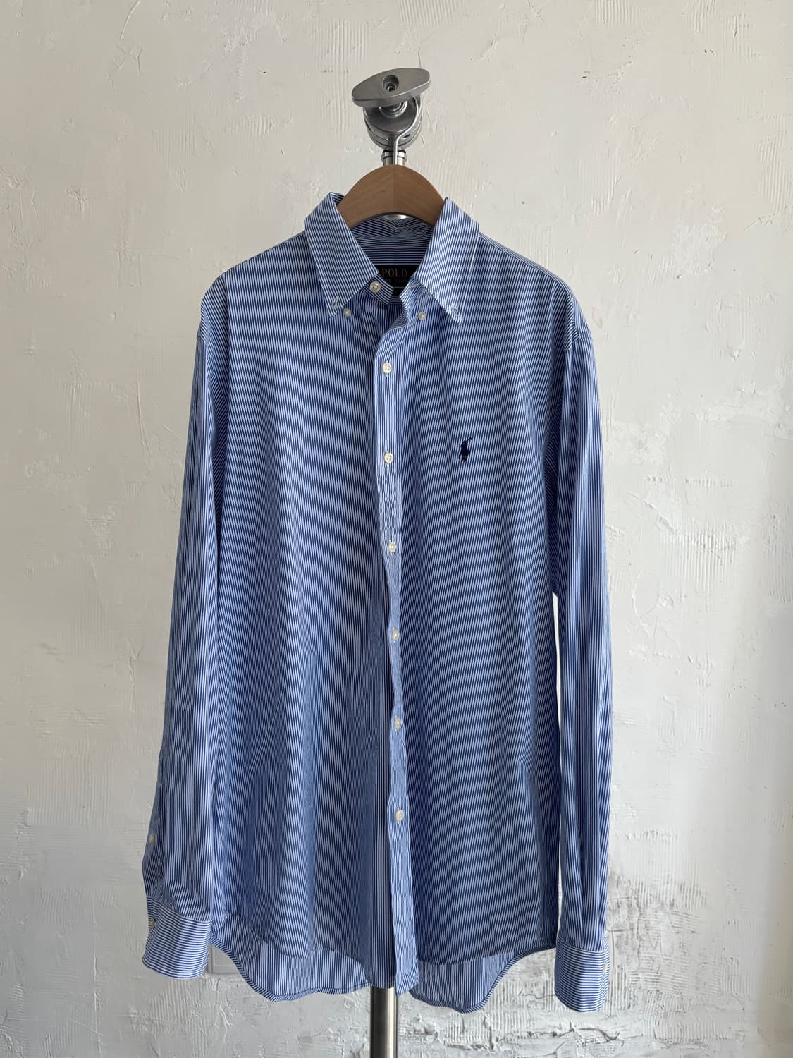 Polo 폴로 랄프로렌 QR신형 블루 스프라이트 클래식 핏 셔츠 상품이미지1