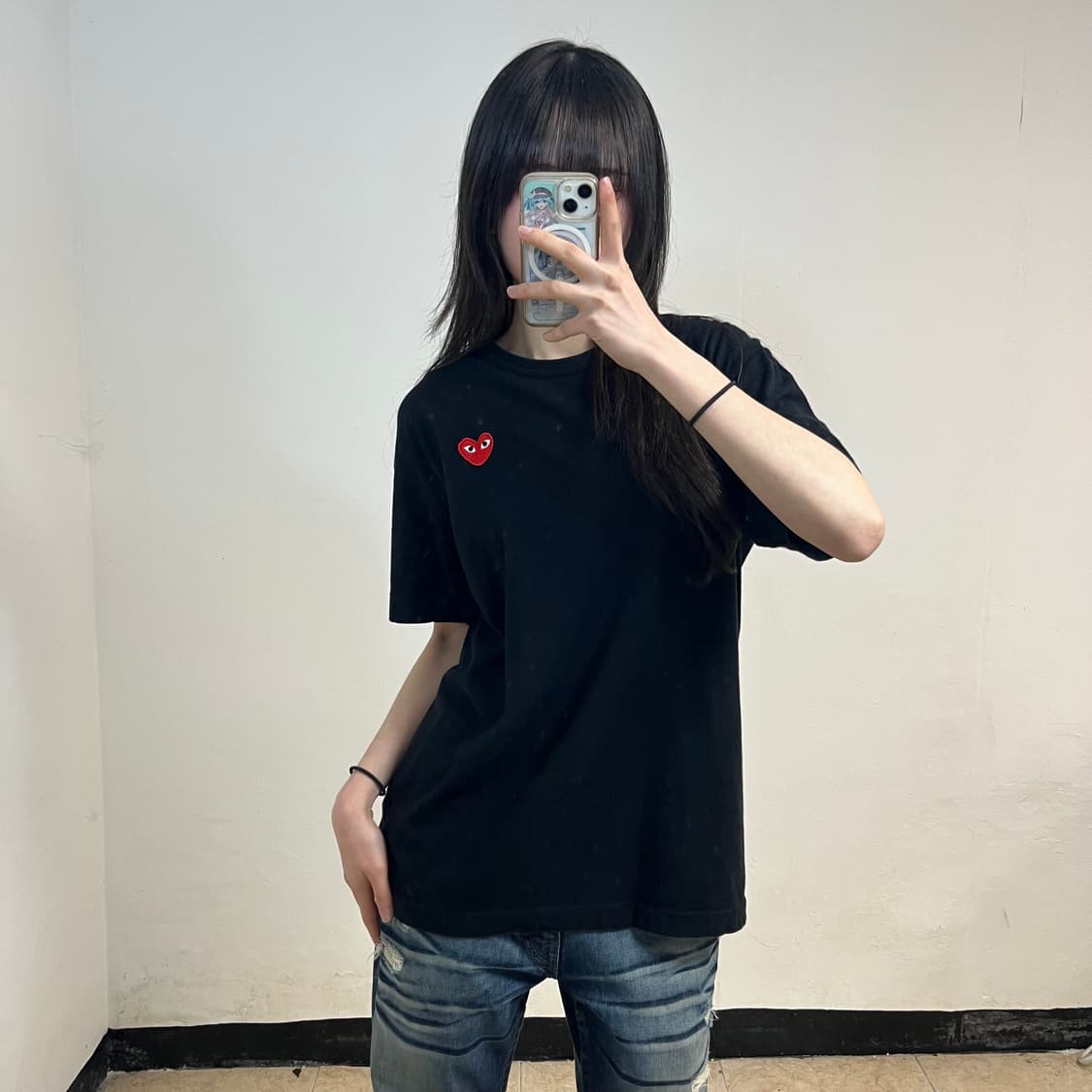 Comme des Garçons black red Wappen tee 상품이미지1