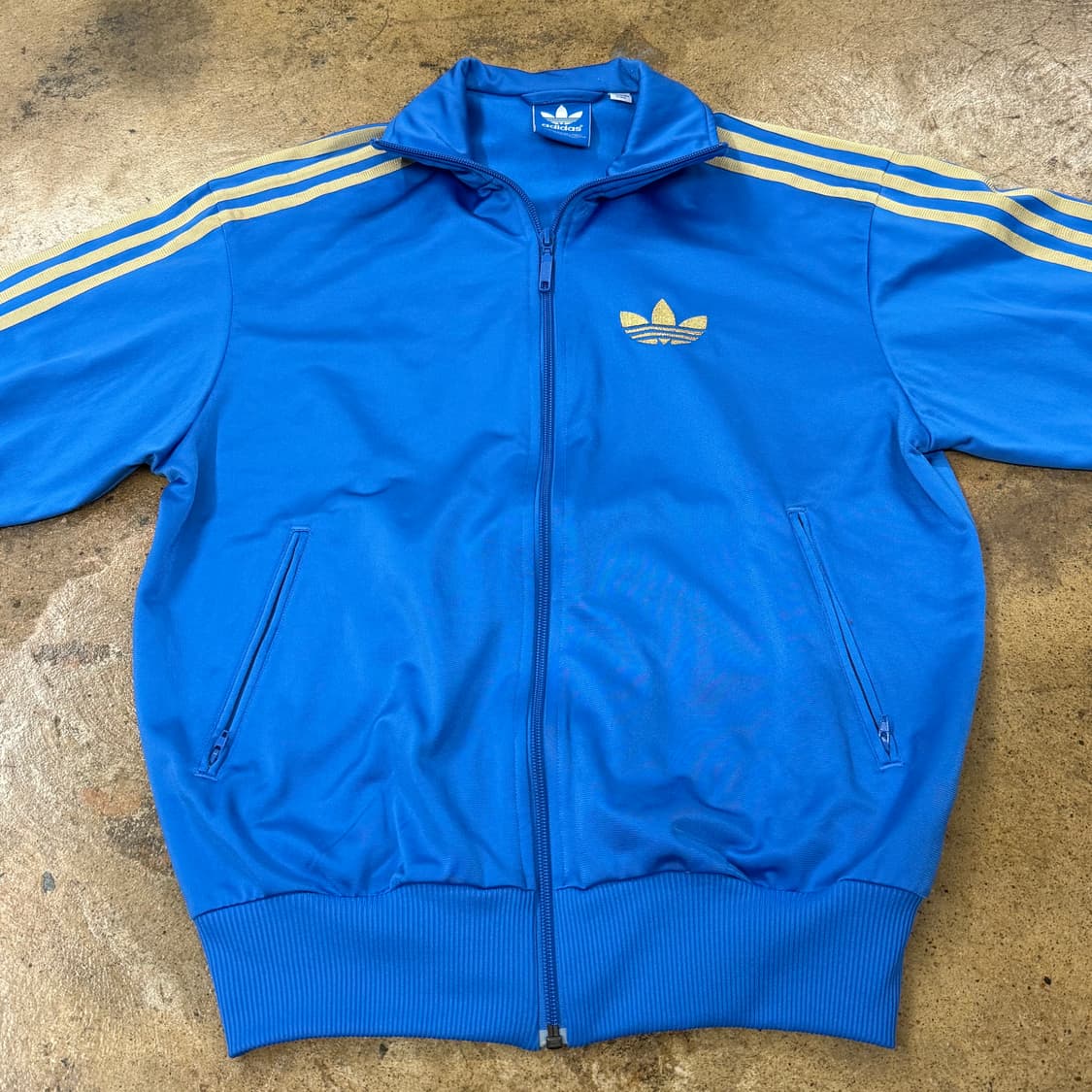 아디다스 블루 골드 구파이어버드 져지 트랙탑 90 상품이미지3