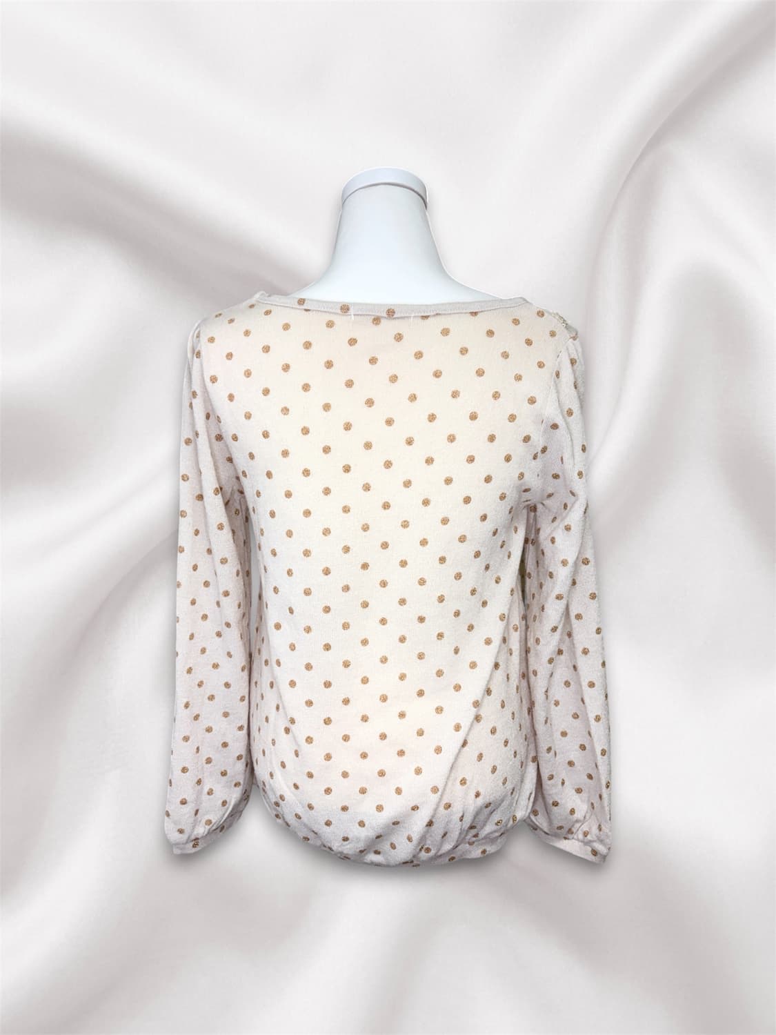 Axes femme 도트 리본 베이지 탑 M 상품이미지2