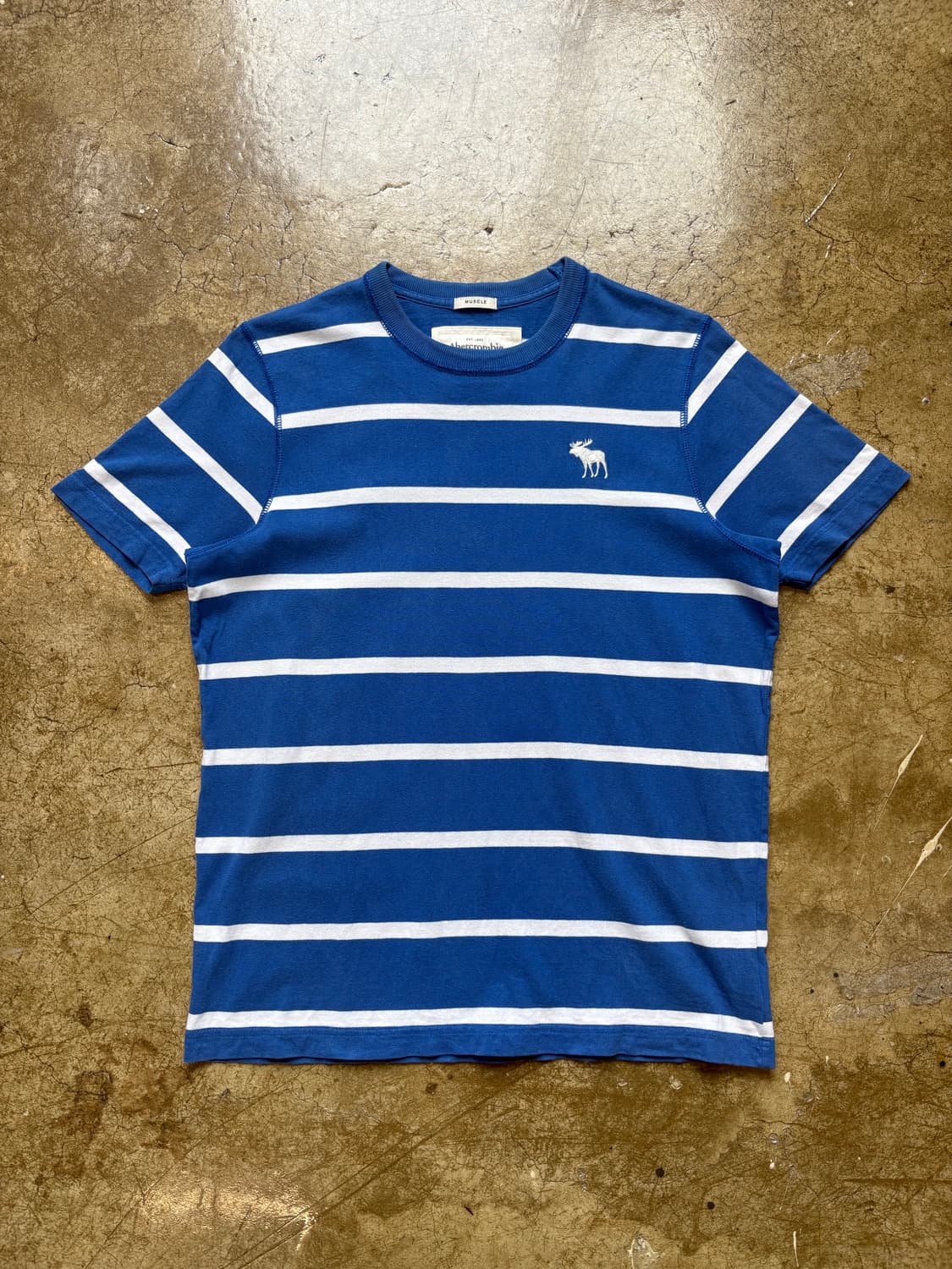 아베크롬비 블루 스트라이프 티셔츠 상품이미지1