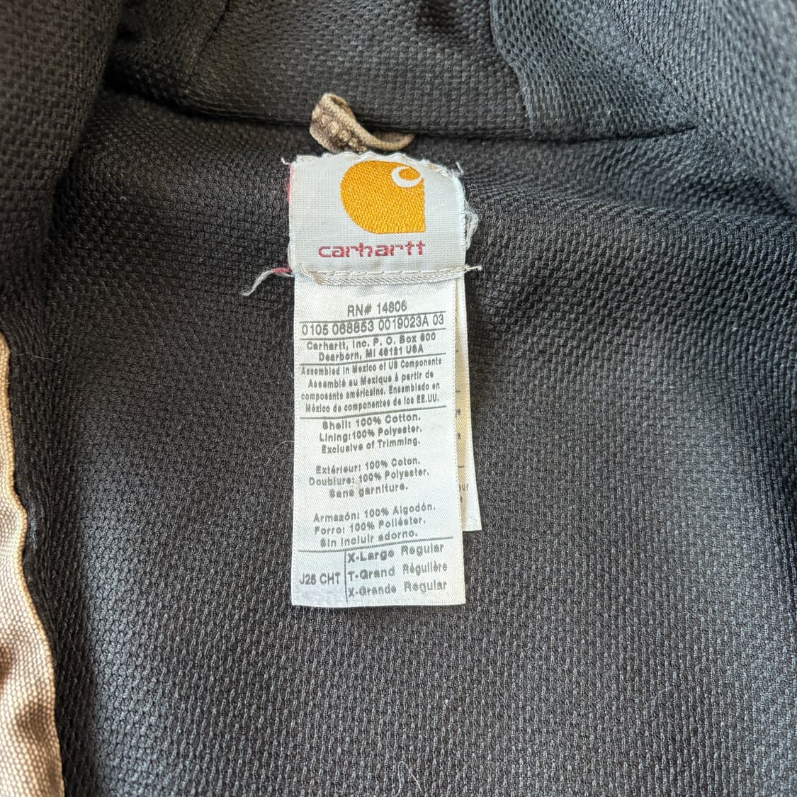 칼하트 정품 j28 브라운 액티브 자켓  상품이미지4