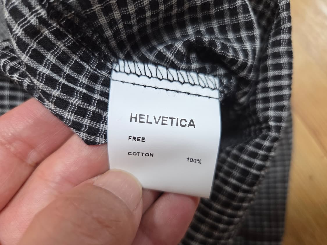 헬베티카(HELVETICA) 체크 셔츠 프리사이즈 새상품 상품이미지4