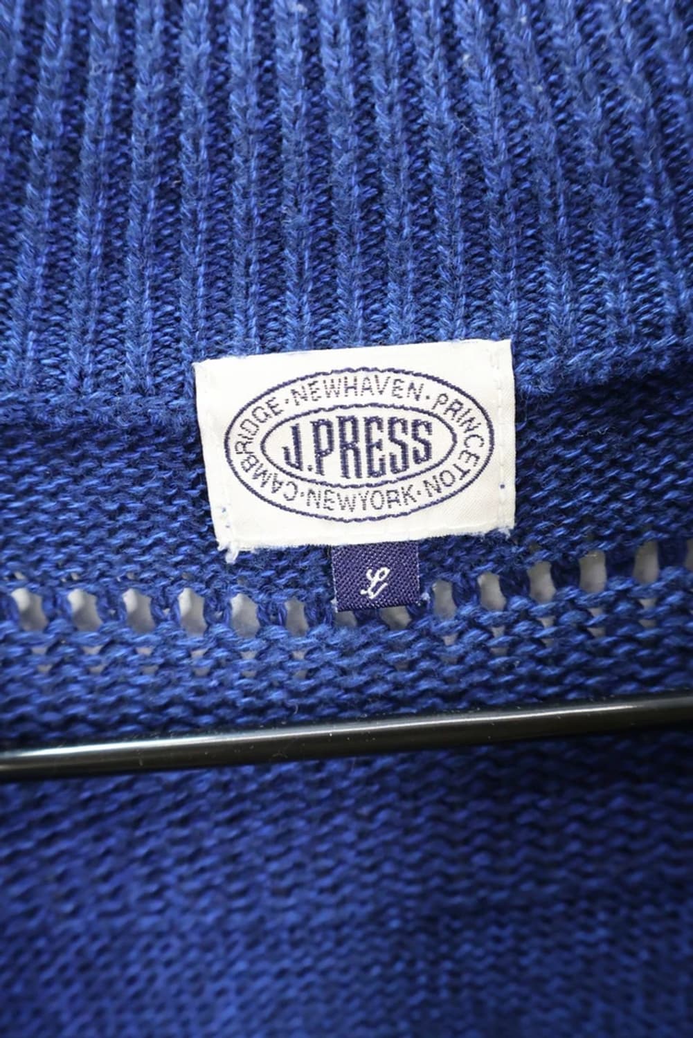 제이프레스 반 집업 네이비 니트 상품이미지5