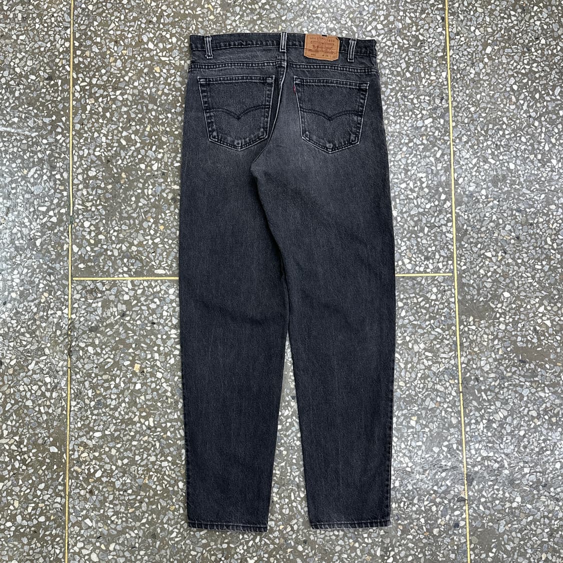 90s USA 리바이스 550 블랙 진 데님 팬츠 34 상품이미지2